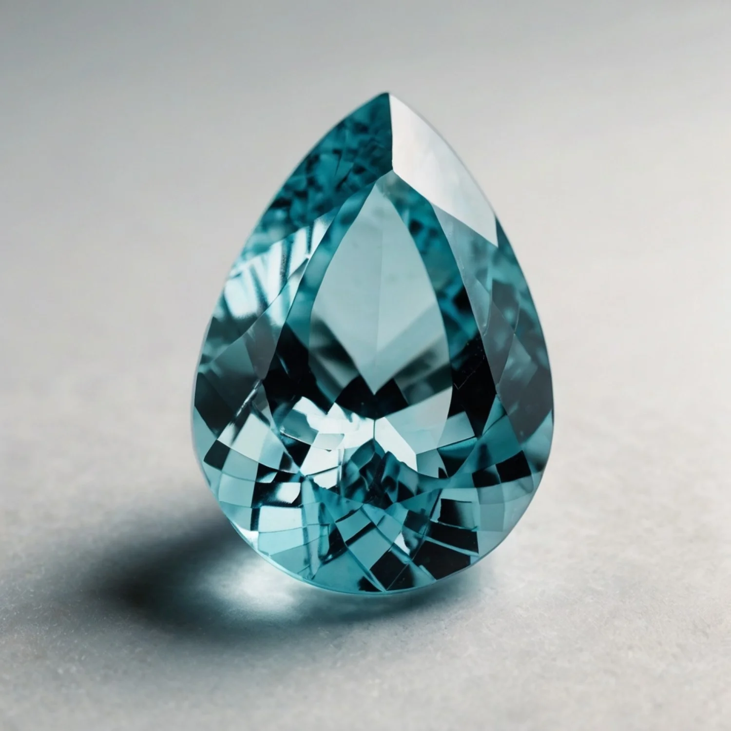 Aquamarine 1PC Chunky 12x16 MM Pear Faceted Blue Natural Semi Precious Gems