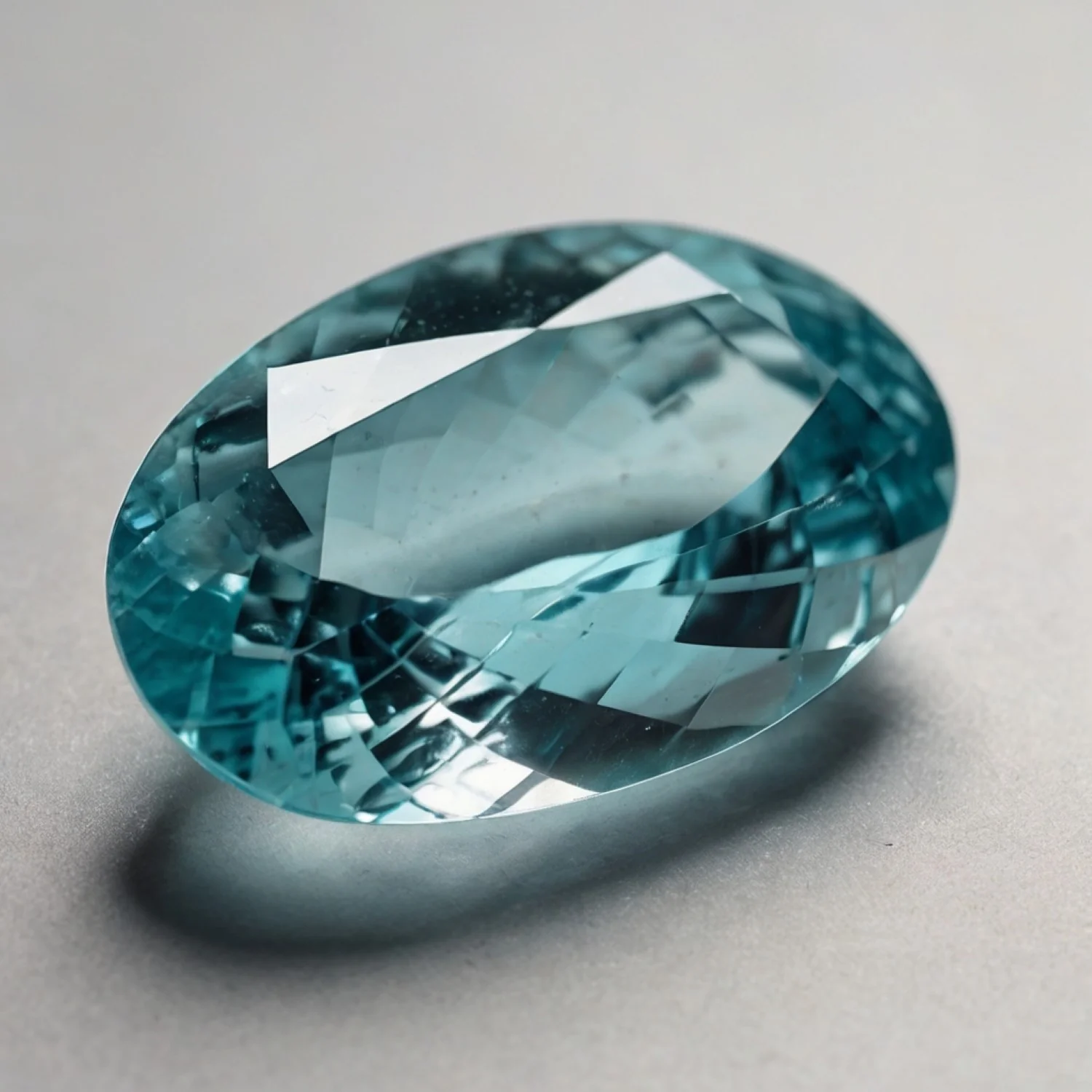 Aquamarine 1PC Large 10x12 MM Oval Faceted Blue Superior Semi Precious Gems