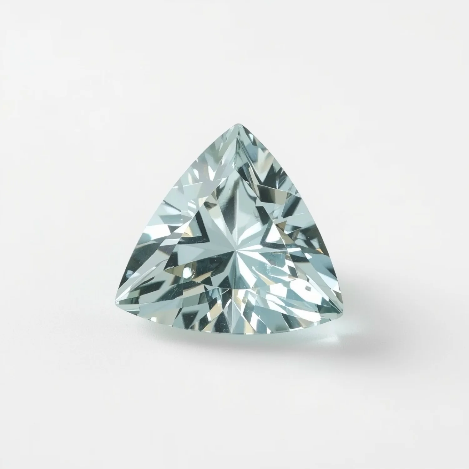 Aquamarine 1PC Large 12x12 MM Triangle Faceted Blue High-Quality Semi Precious Loose Gems