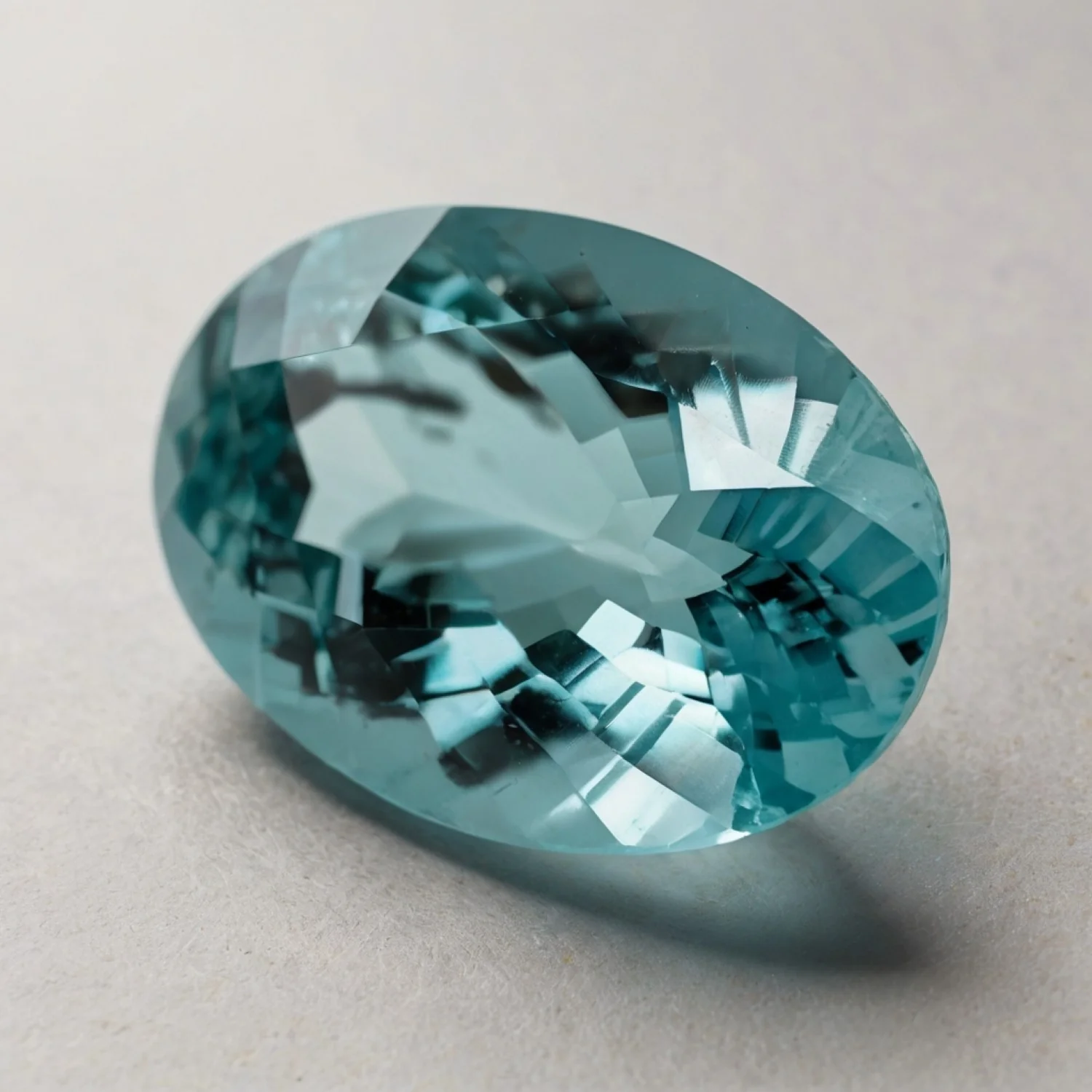 Aquamarine 1PC Small 6x9 MM Oval Faceted Blue Lustrous Semi Precious Loose Gemstone