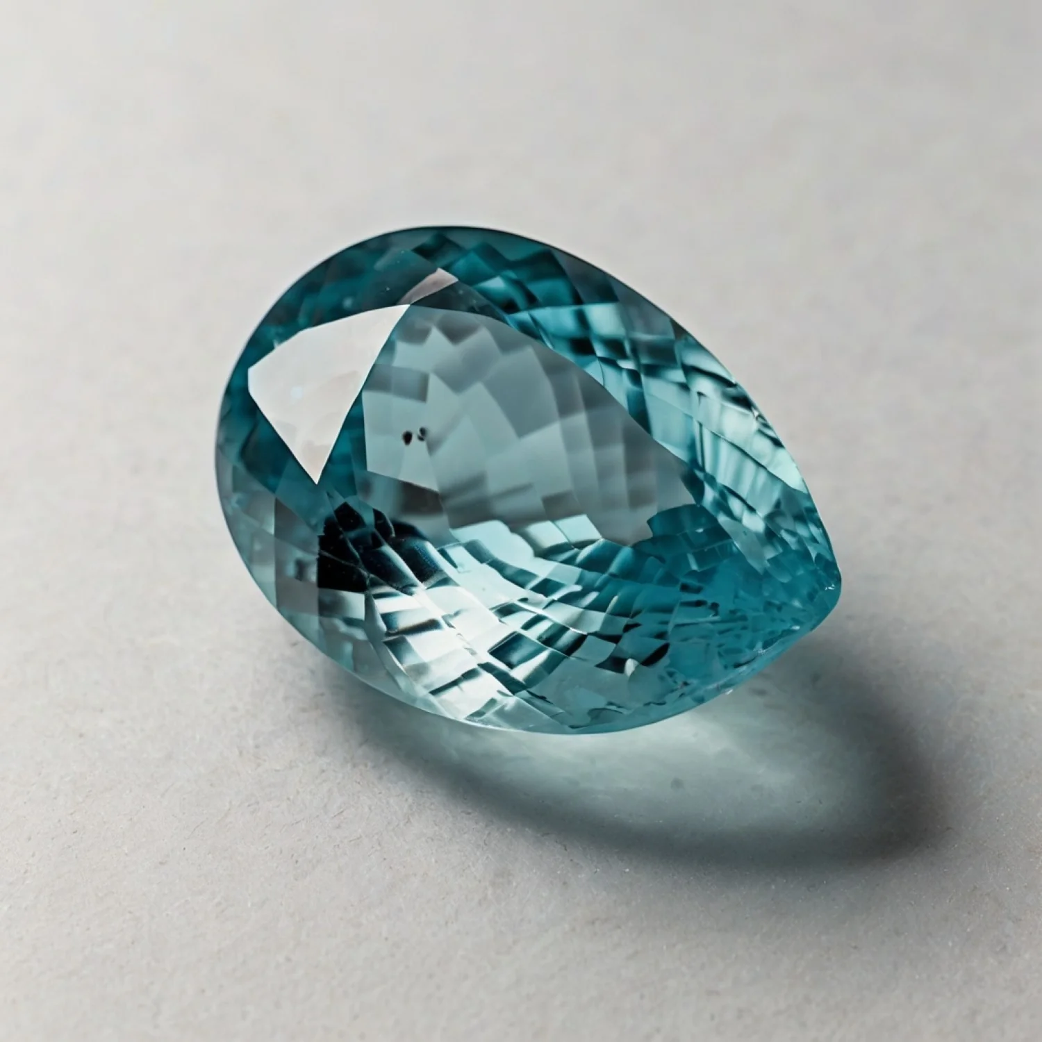 Aquamarine 1PC Small 6x9 MM Pear Faceted Blue Sparkling Semi Precious Gems - Image 2