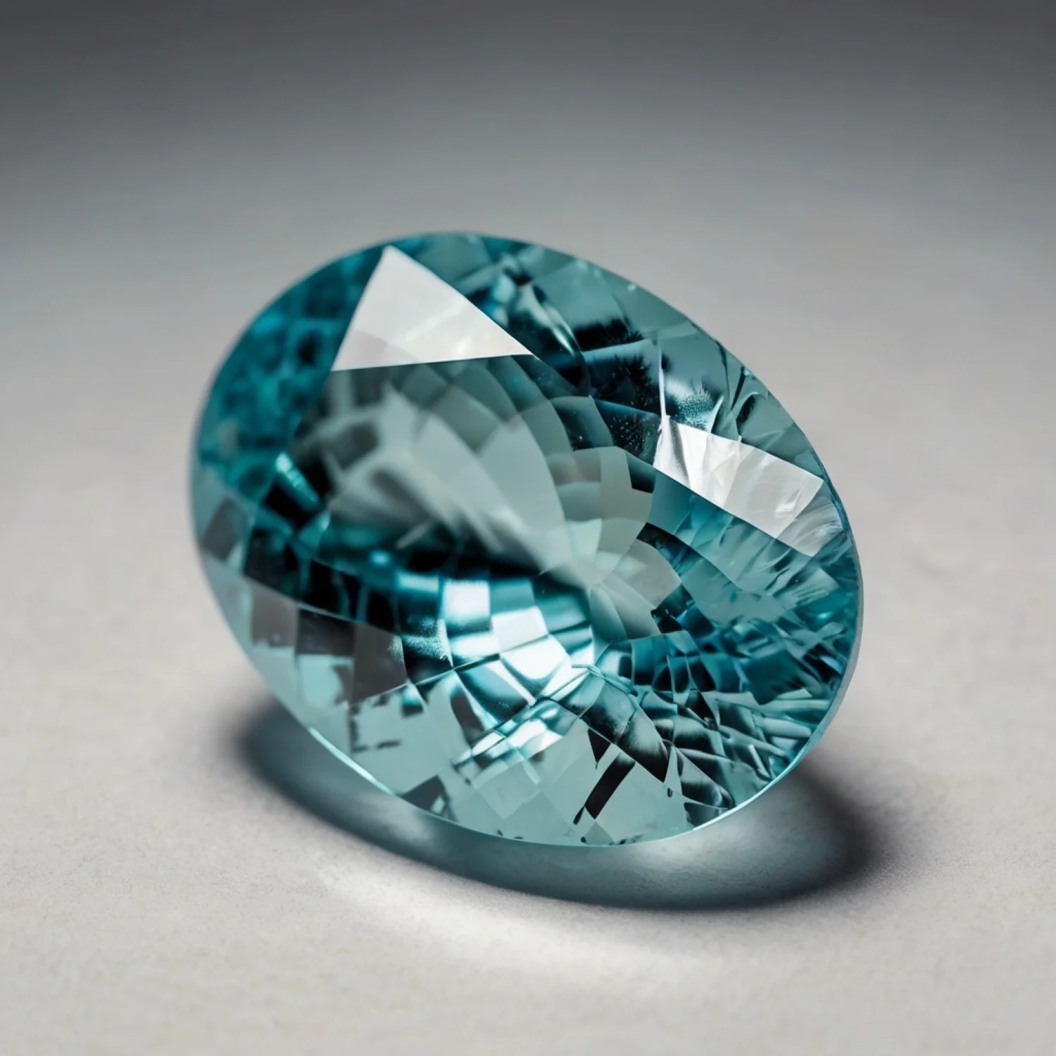 Aquamarine 1PC Tiny 4x6 MM Oval Faceted Blue Polished Semi Precious Loose Gemstones - Image 2