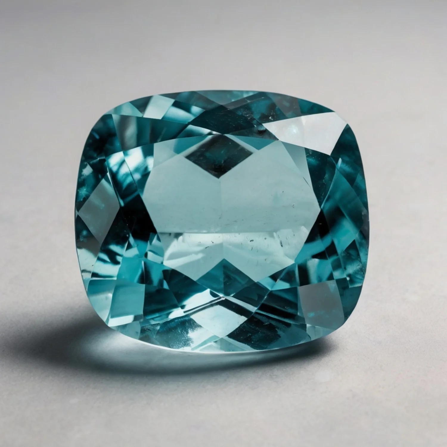 Aquamarine 1PC Tiny 5x5 MM Cushion Faceted Blue Sparkling Semi Precious Loose Gemstone