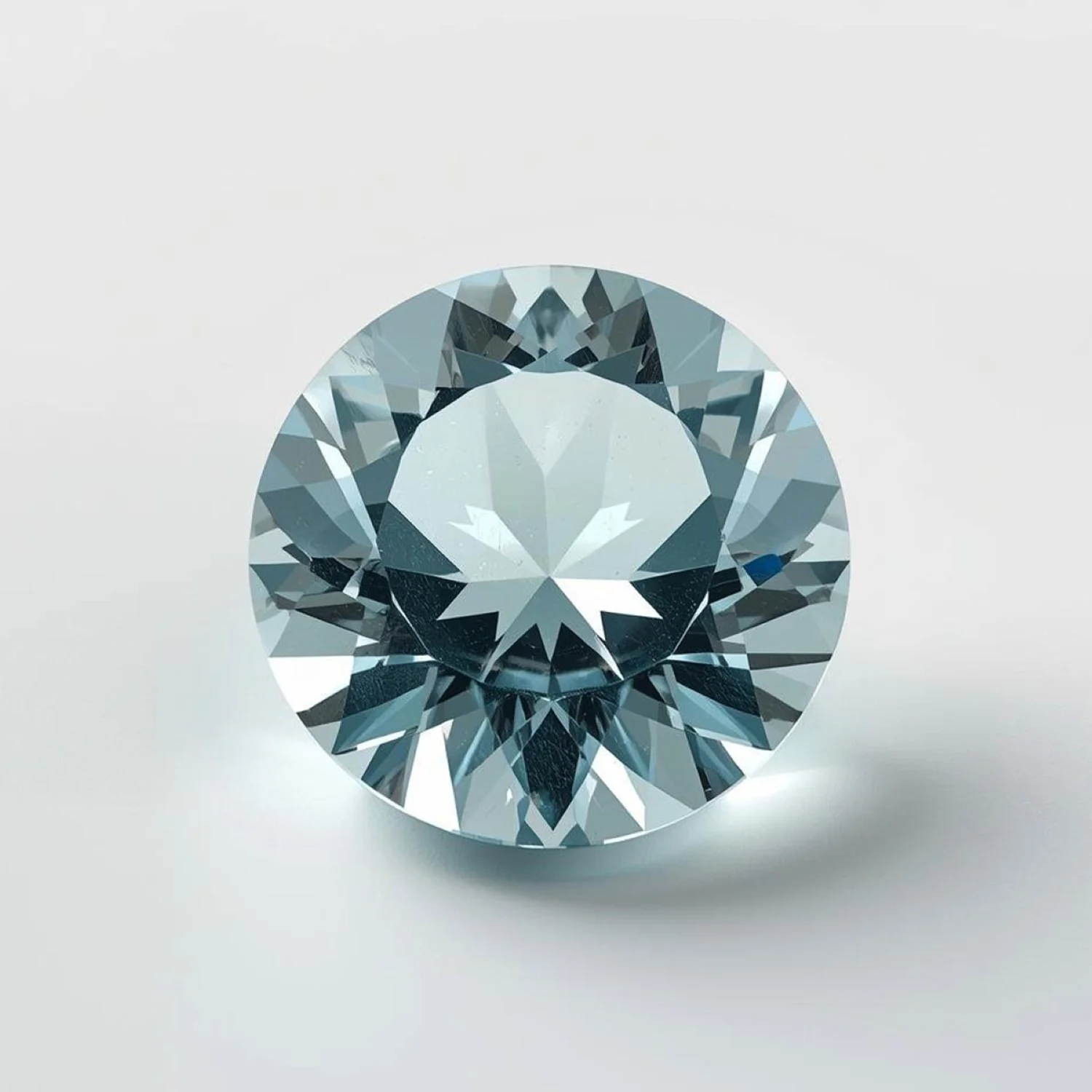 Aquamarine 1PC Tiny 5x5 MM Round Faceted Blue Sparkling Semi Precious Loose Gemstone - Image 2