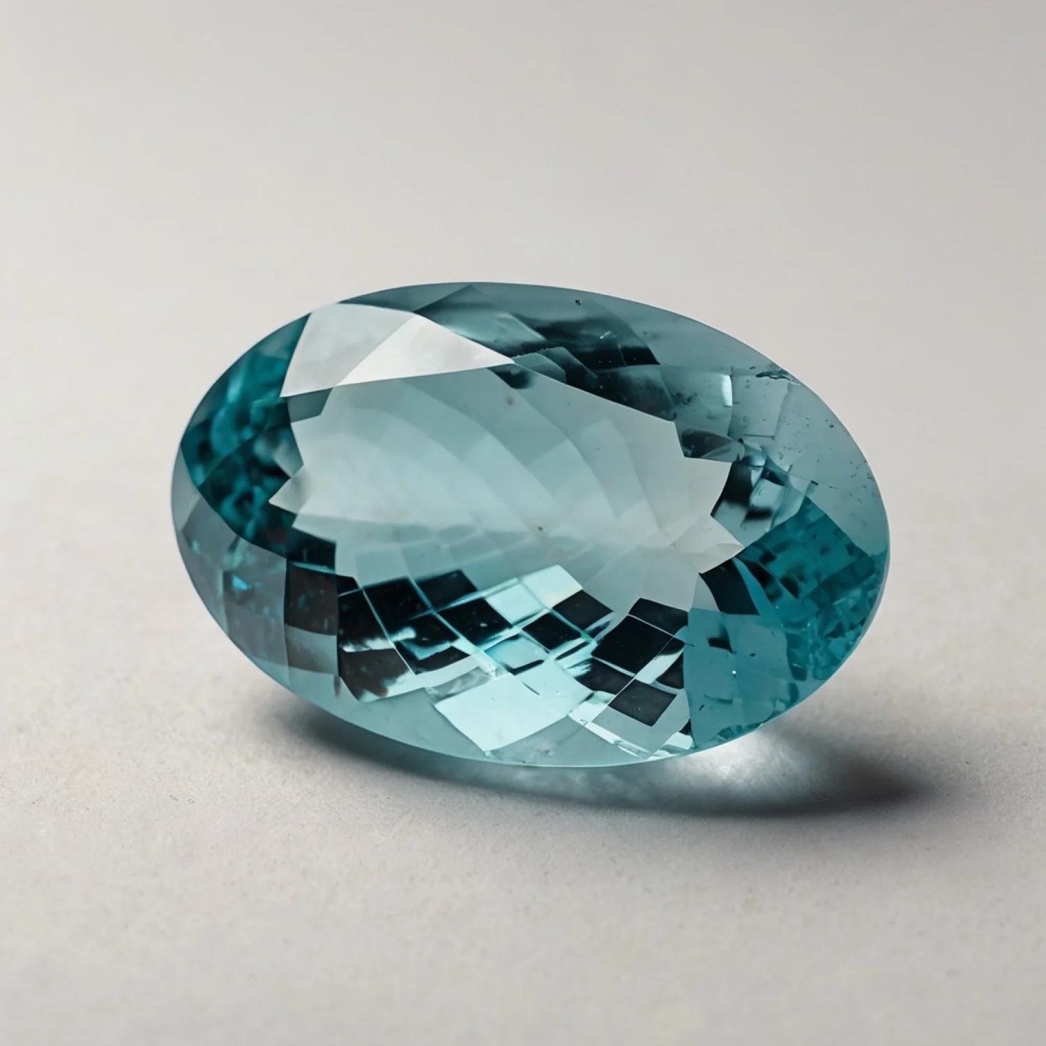Aquamarine 1PC Tiny 5x7 MM Oval Faceted Blue Splendid Semi Precious Gems