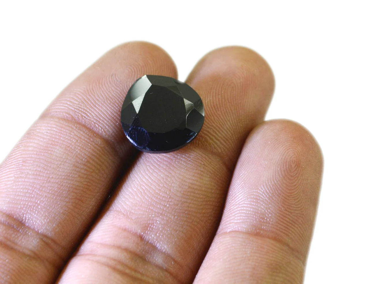 Black Onyx 10PC Tiny 3x3 MM Heart Faceted Black Fiery Semi Precious Loose Gemstone
