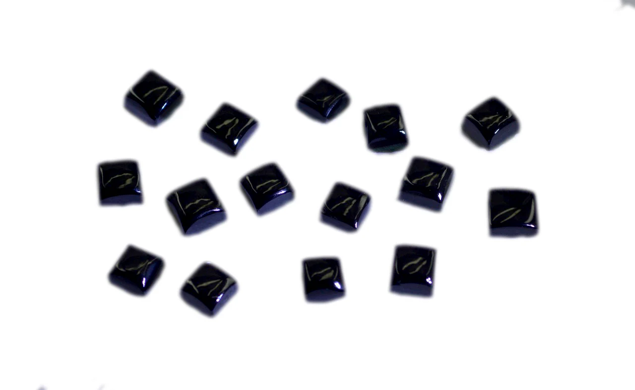 Black Onyx 10PC Tiny 3x3 MM Square Cabochon Black Splendid semi Precious Semi Precious Gemstone - Image 2