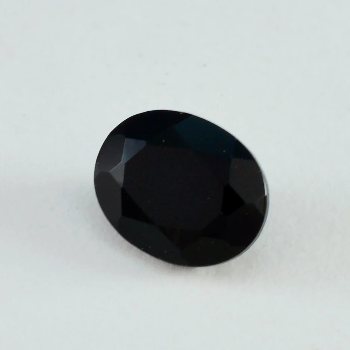 Black Onyx 10PC Tiny 4x6 MM Oval Faceted Black Splendid Semi Precious Loose Gemstone - Image 2