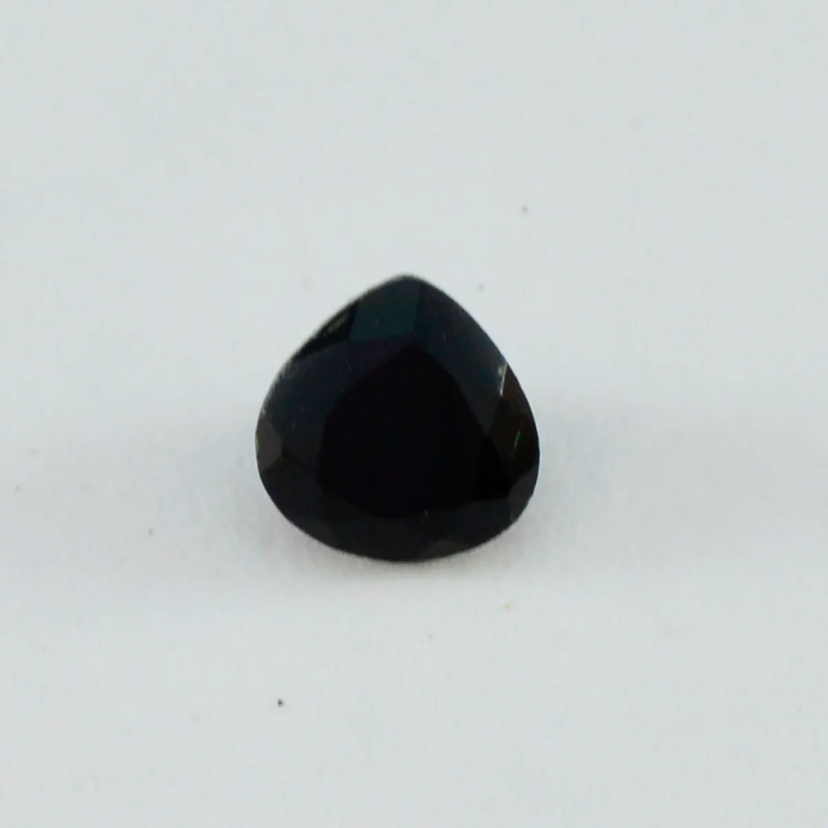 Black Onyx 1PC Chunky 13x13 MM Heart Faceted Black Natural Semi Precious Gems - Image 2