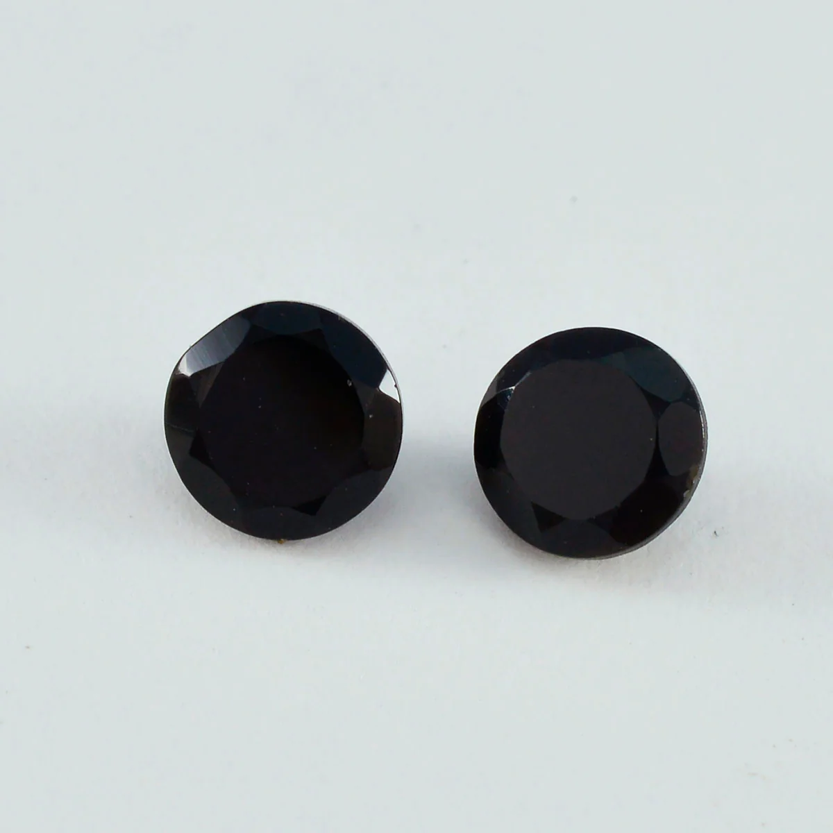 Black Onyx 1PC Chunky 15x15 MM Round Faceted Black Superior Semi Precious Loose Gemstone - Image 2