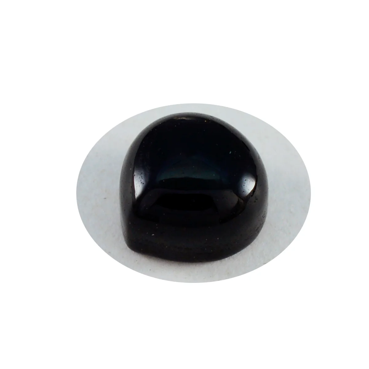 Black Onyx 1PC Large 11x11 MM Heart Cabochon Black Lustrous semi Precious Gems - Image 2