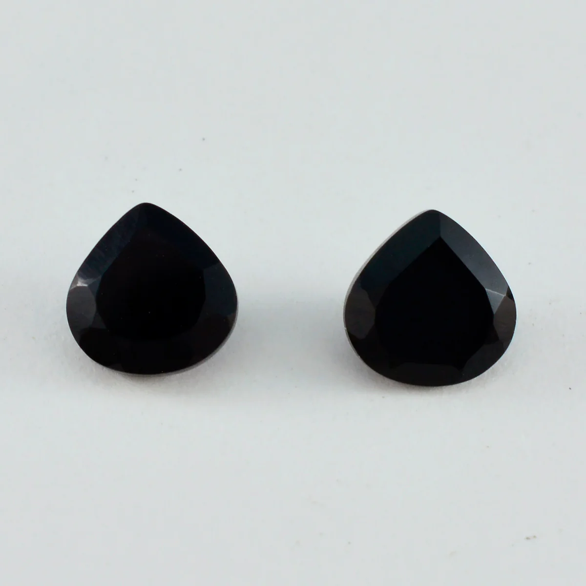 Black Onyx 1PC Large 12x12 MM Heart Faceted Black High-Quality Semi Precious Loose Gemstones - Image 3