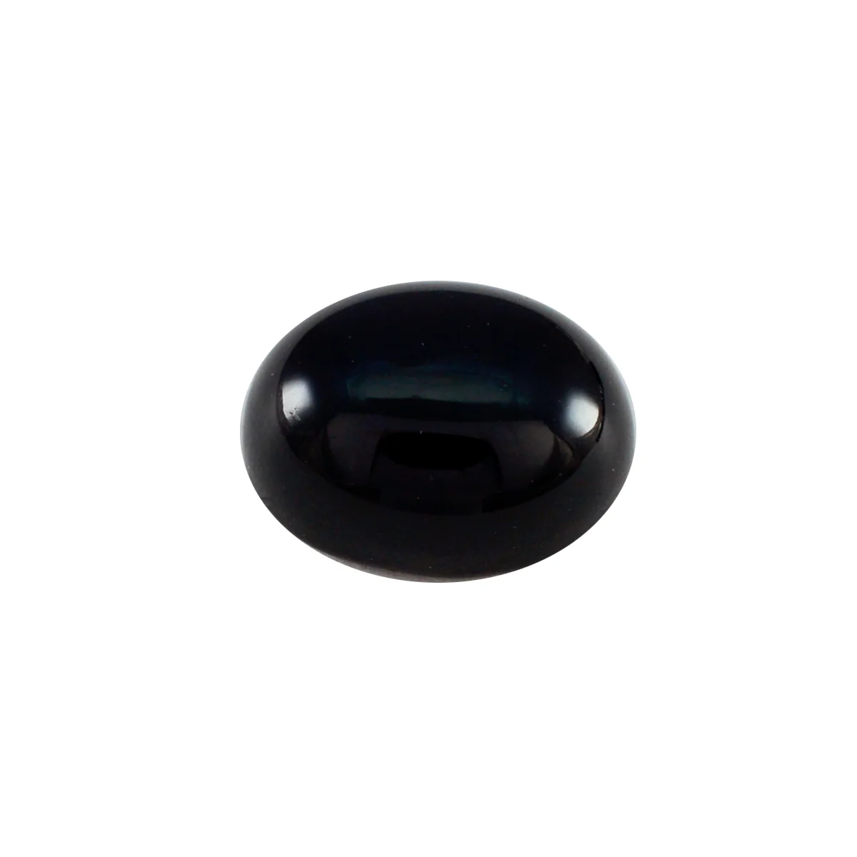 Black Onyx 1PC Large 9x11 MM Oval Cabochon Black Lustrous semi Precious Semi Precious Gemstone - Image 2