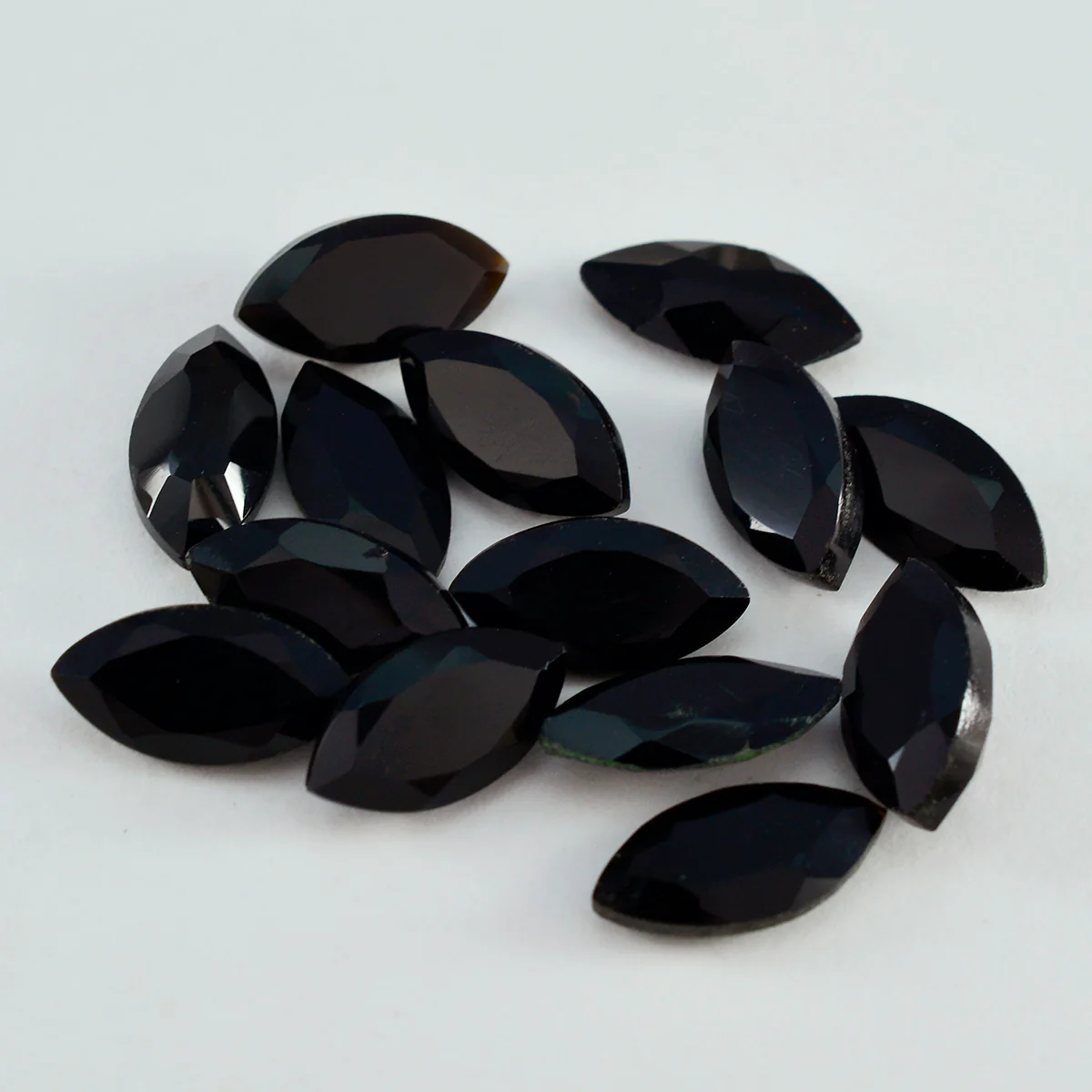 Black Onyx 1PC Small 6x12 MM Marquise Faceted Black Superior Semi Precious Loose Gemstone