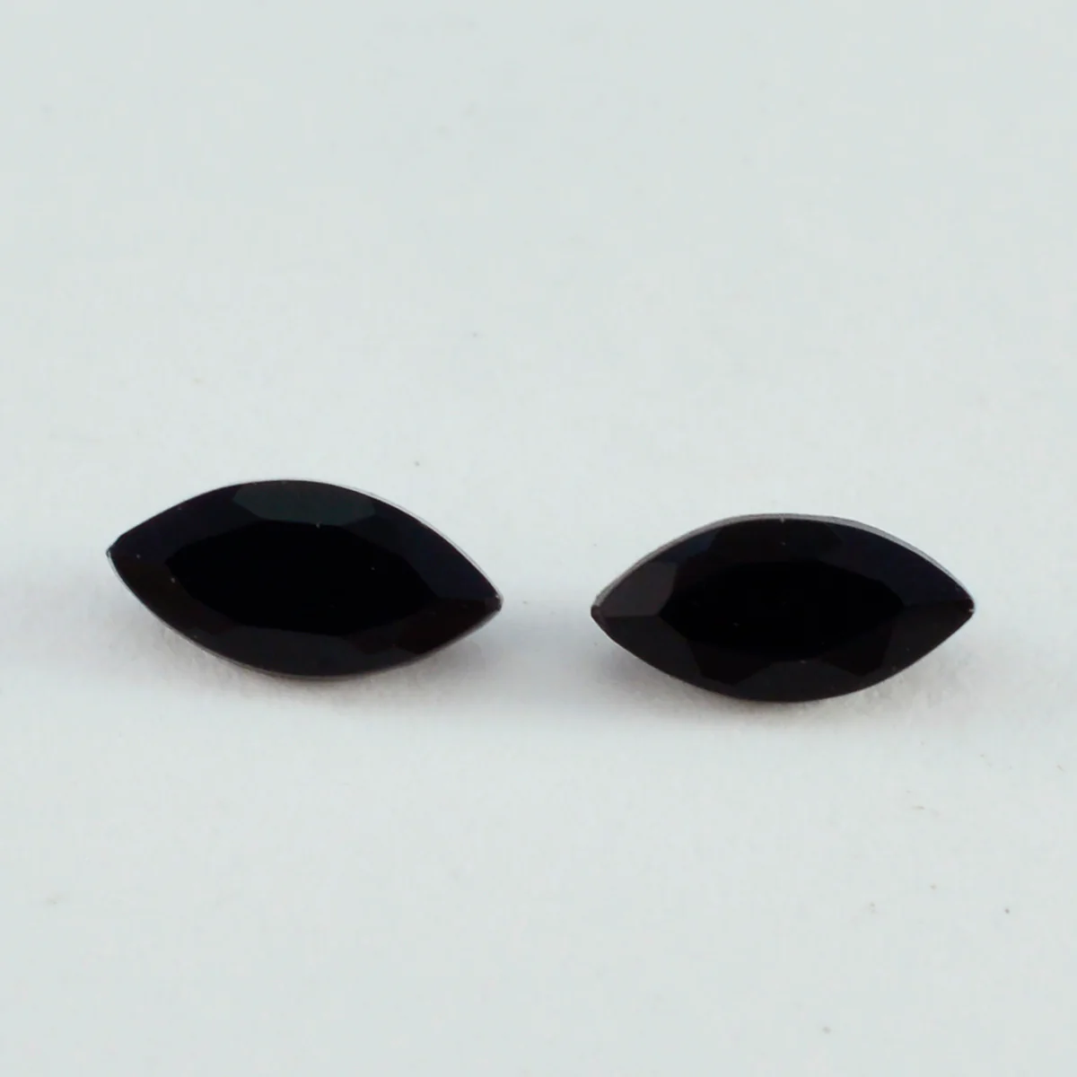 Black Onyx 1PC Small 6x12 MM Marquise Faceted Black Superior Semi Precious Loose Gemstone - Image 3