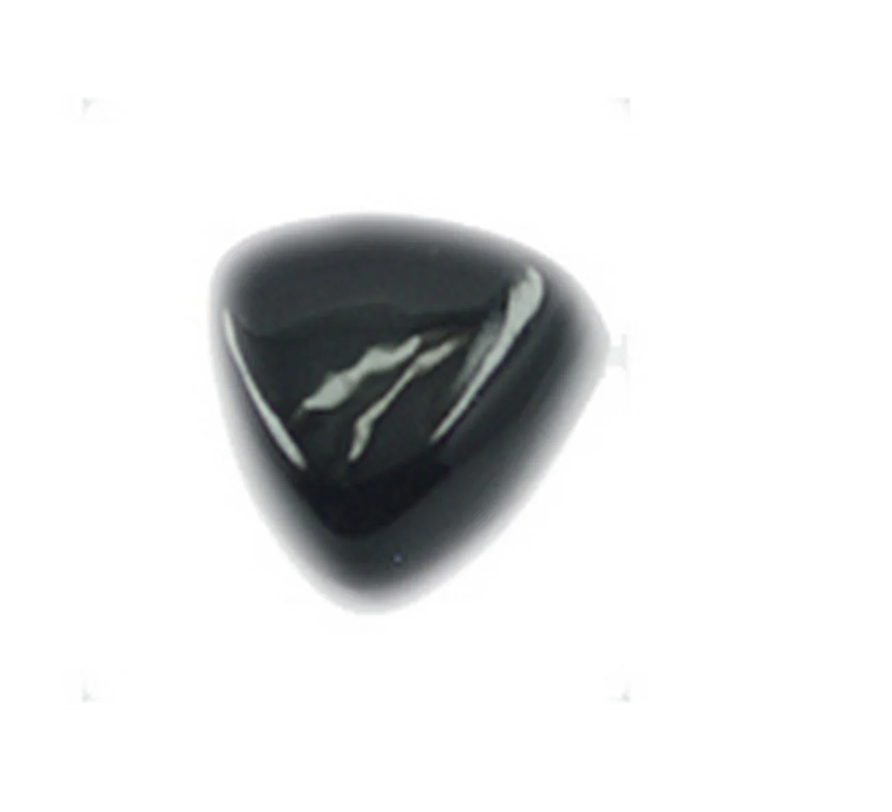 Black Onyx 1PC Small 7x7 MM Triangle Cabochon Black Pure semi Precious Loose Gems - Image 3