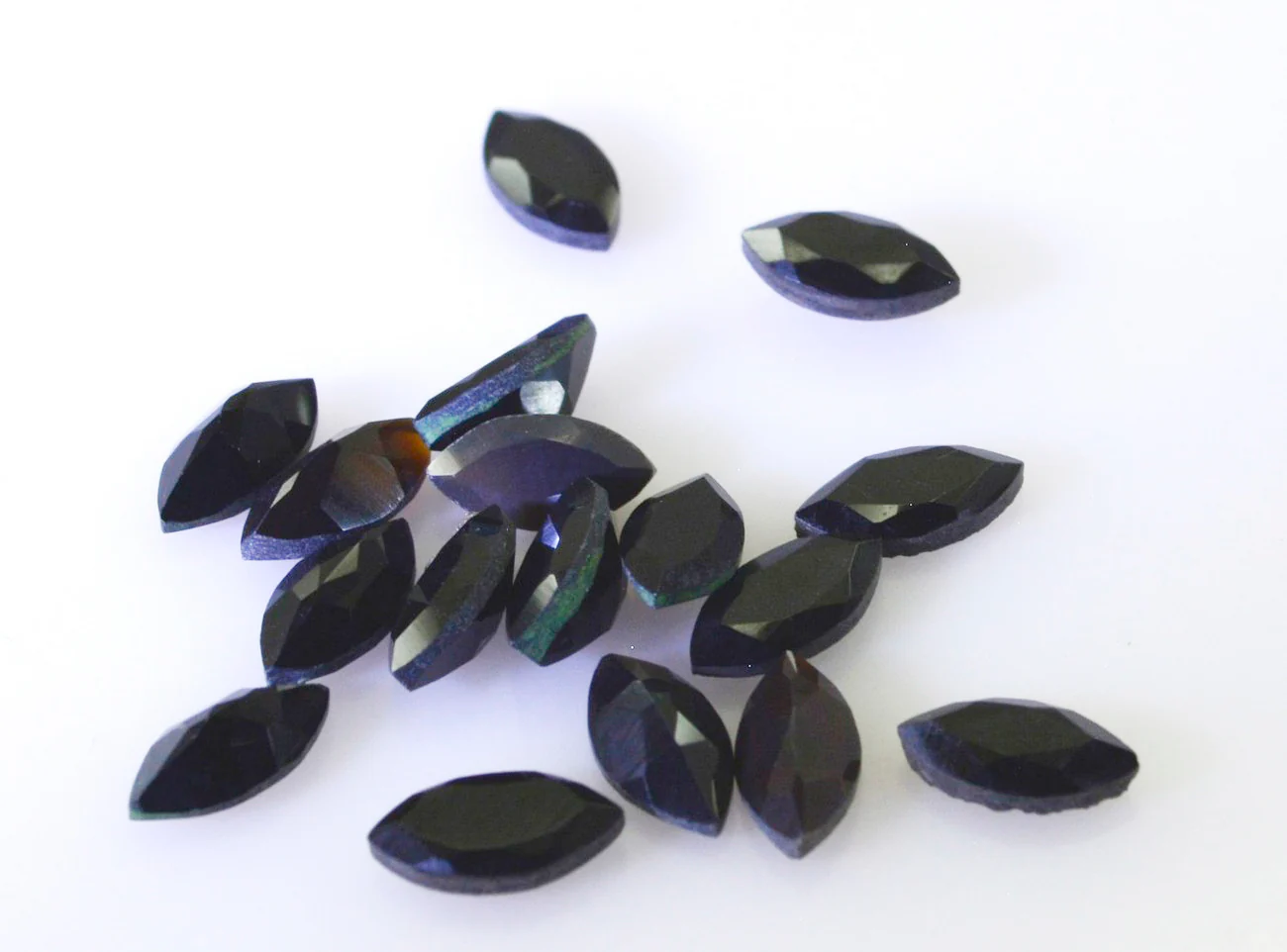 Black Onyx 1PC Tiny 4x8 MM Marquise Faceted Black Natural Semi Precious Gems - Image 3