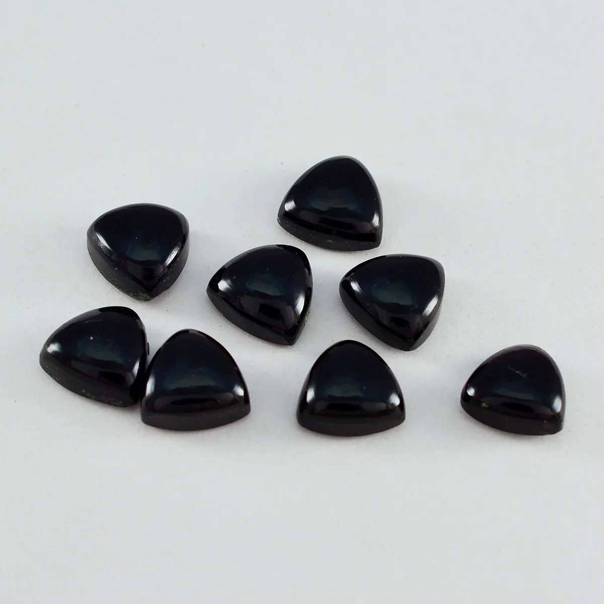 Black Onyx 1PC Tiny 6x6 MM Triangle Cabochon Black Superior semi Precious Gems - Image 2