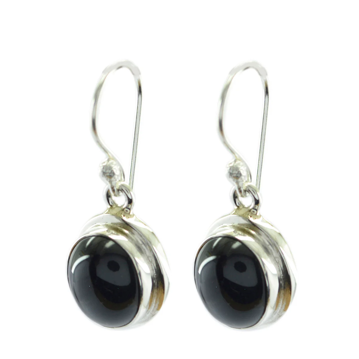 Black Onyx Egyptian Ava multiple Dangle Black 925 Silver Earring