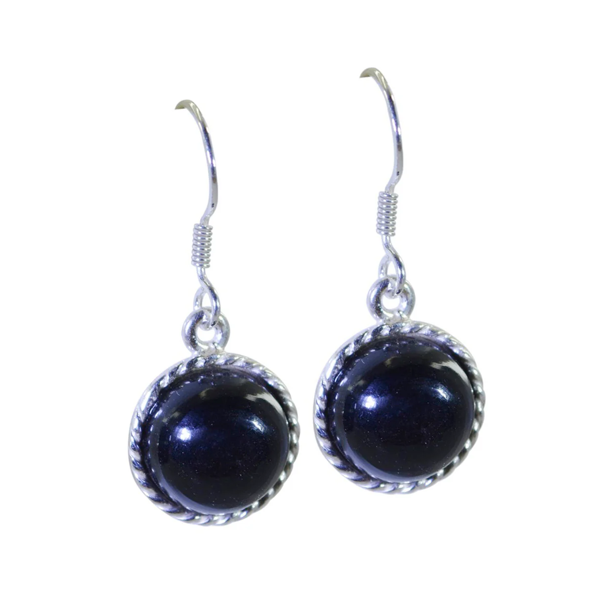 Black Onyx German Aria multiple Dangle Black 925 Silver Earring