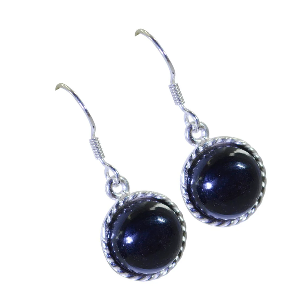 Black Onyx German Aria multiple Dangle Black 925 Silver Earring - Image 2