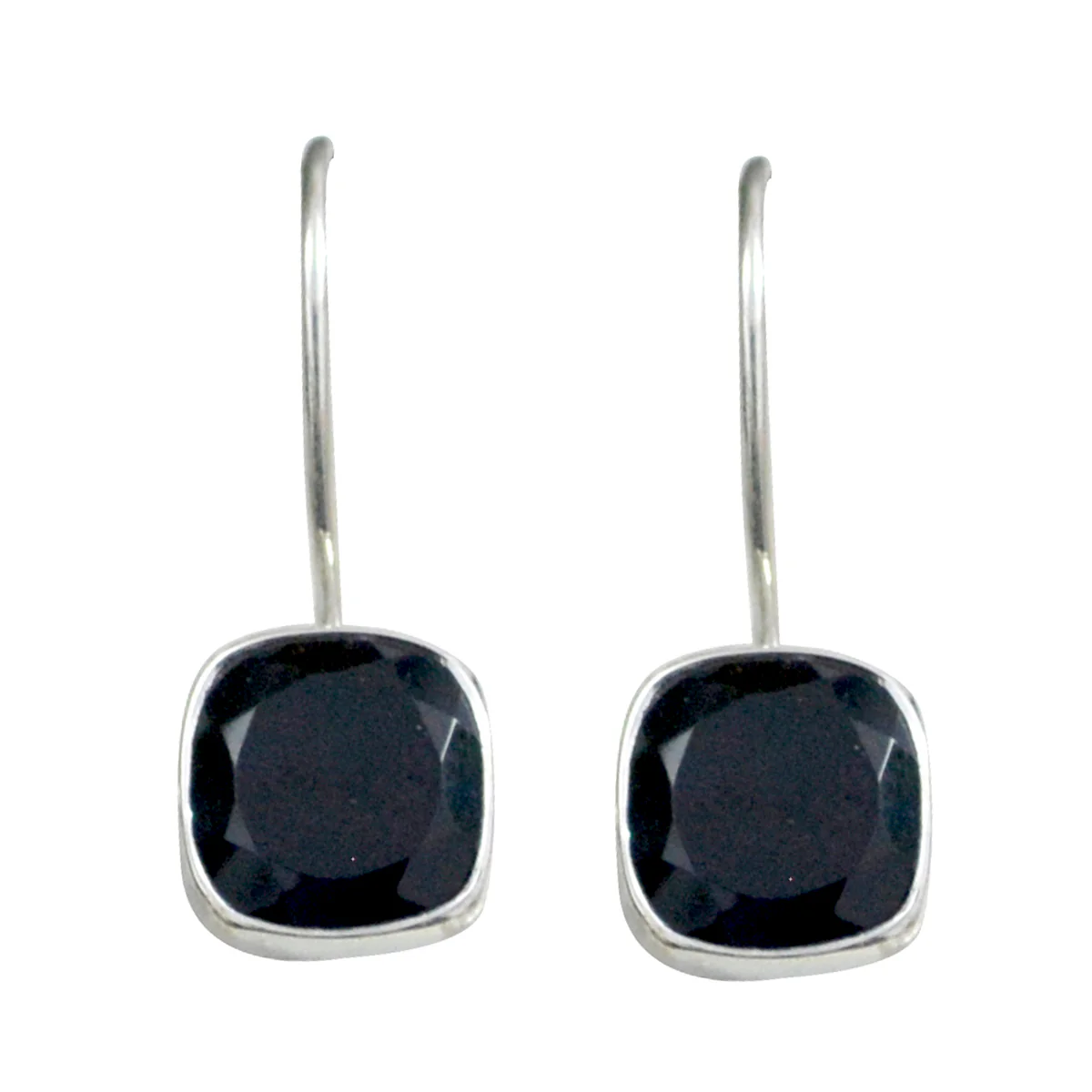 Black Onyx German Leah multiple Dangle Black 925 Silver Earring