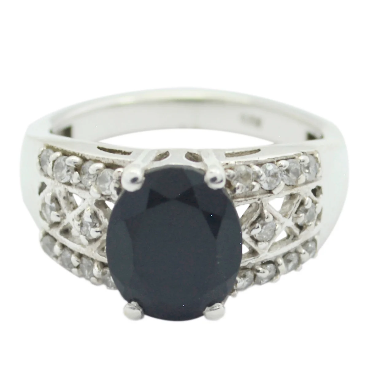 Black Onyx Halo Russian 925 Sterling Silver Black Gemstone Classic Artisan Ring Jewelry - Image 2