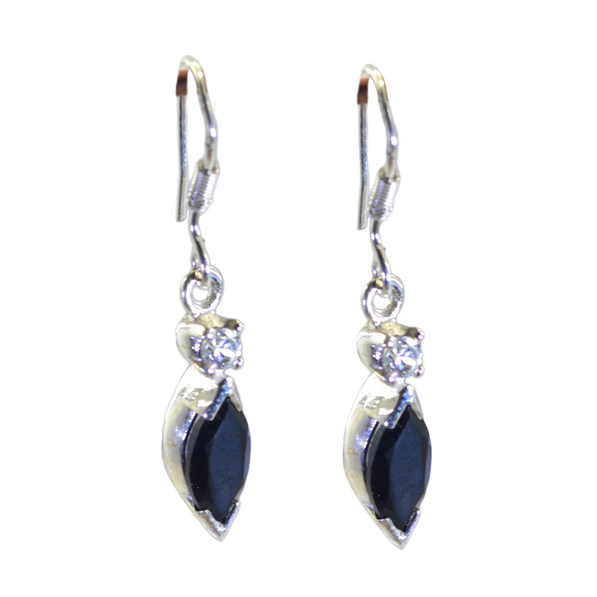 Black Onyx Japanese Ha-eun multiple Dangle Black 92.5 Silver Earring
