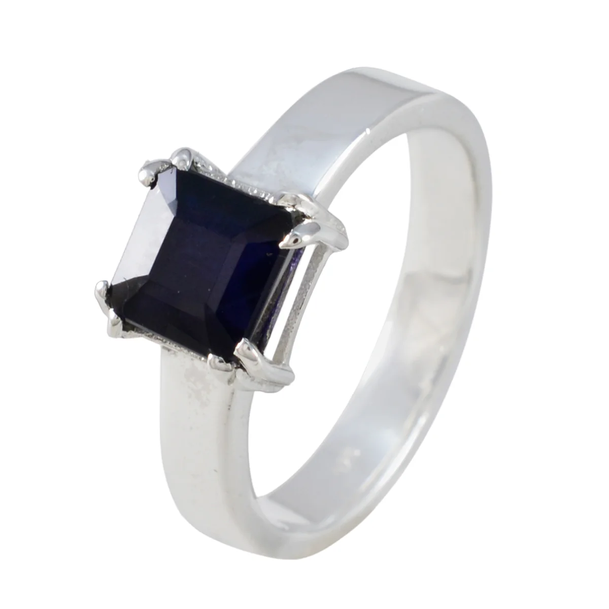 Black Onyx Solitaire Indian 925 Sterling Silver Black Gems Slim Trendy Ring Jewelry - Image 2