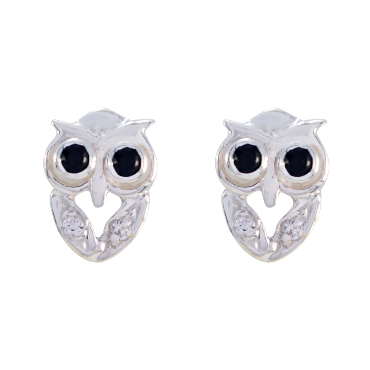 Black Onyx Turkish Grace multiple Stud Black Silver Earring