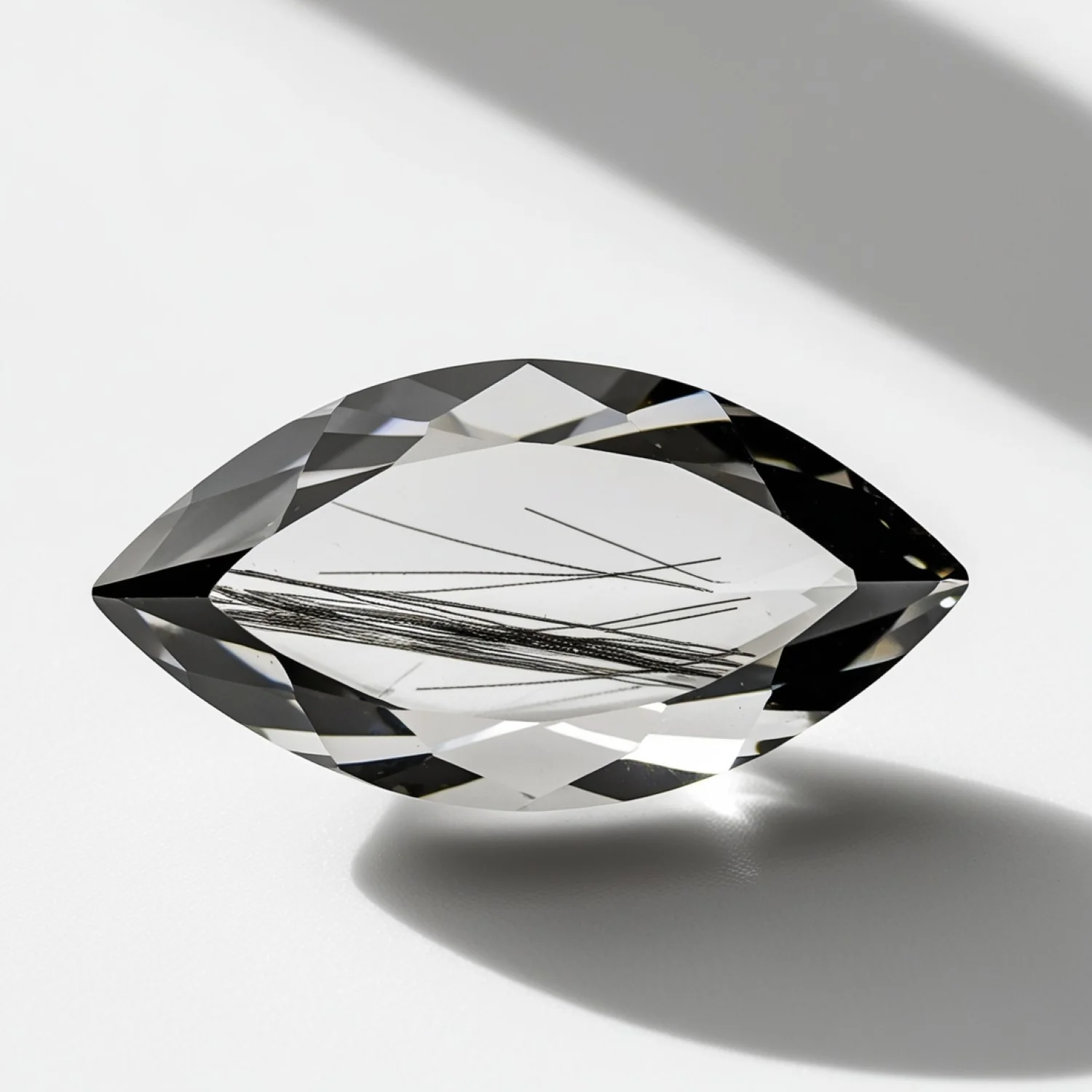Black Rutile 1PC Chunky 10x20 MM Marquise Faceted Black Natural Semi Precious Loose Gemstone - Image 2
