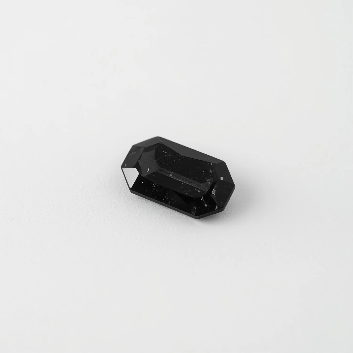 Black Spinel 10PC Tiny 2x4 MM Baguette Faceted Black Polished Semi Precious Loose Gems
