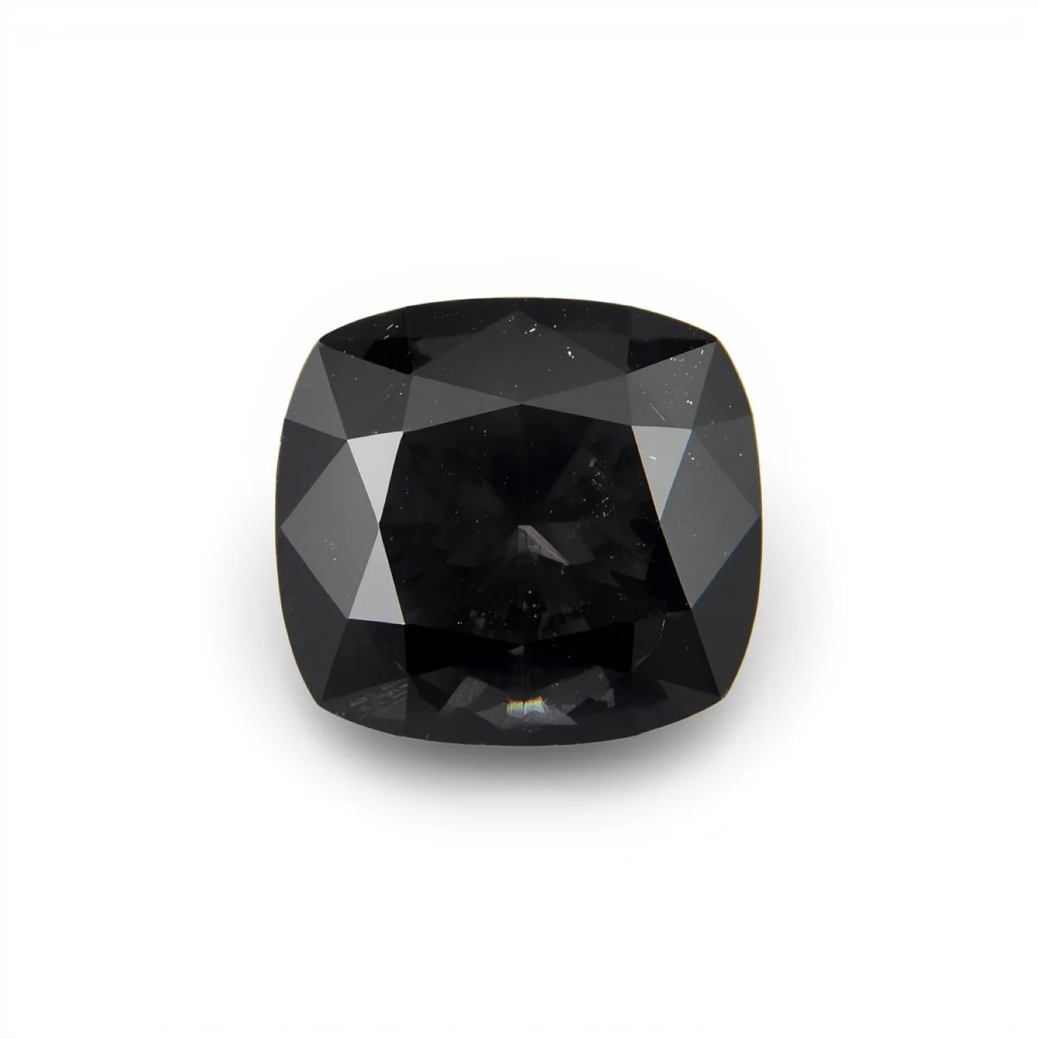 Black Spinel 10PC Tiny 3x3 MM Cushion Faceted Black Fiery Semi Precious Loose Gemstone