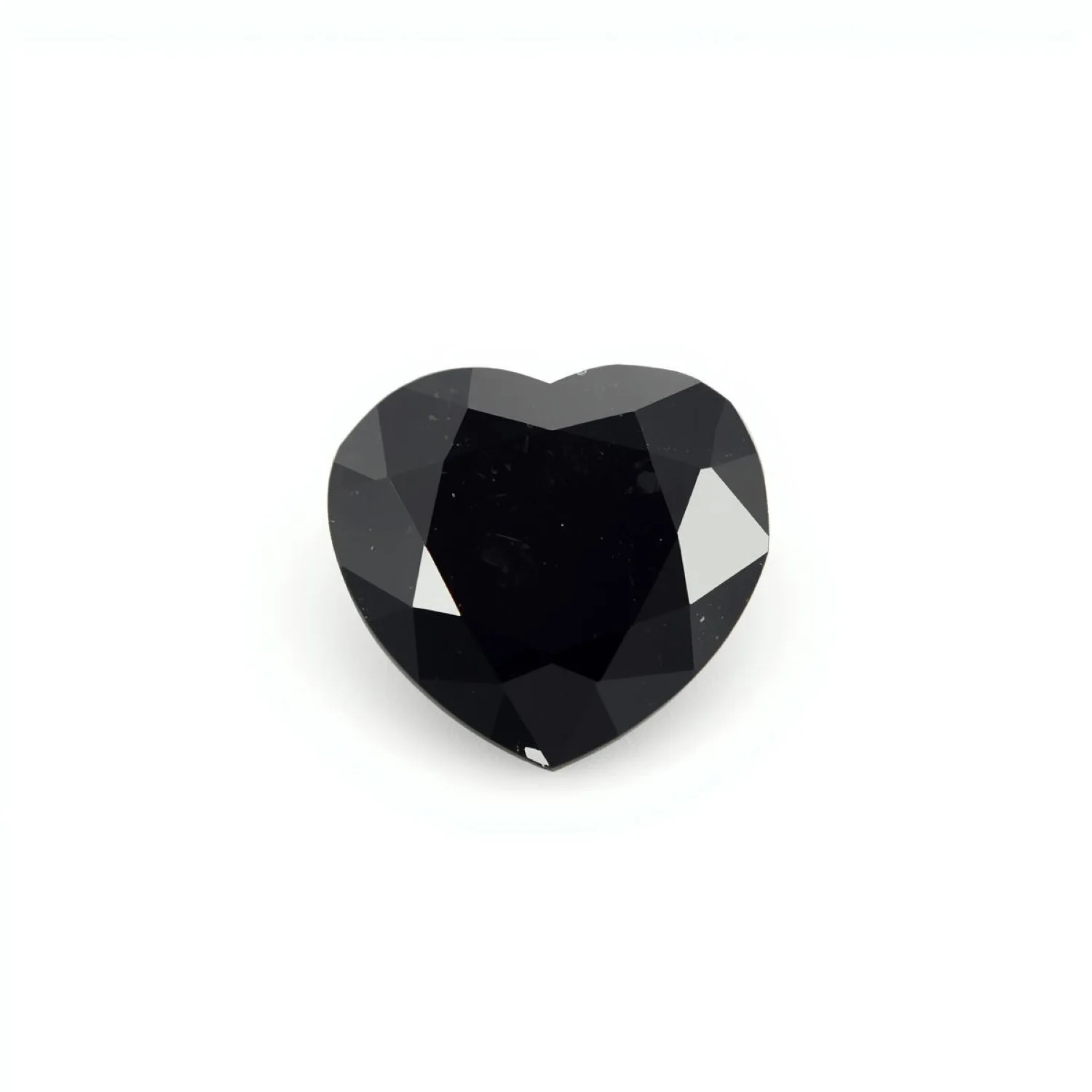 Black Spinel 10PC Tiny 3x3 MM Heart Faceted Black Fiery Semi Precious Loose Gemstone