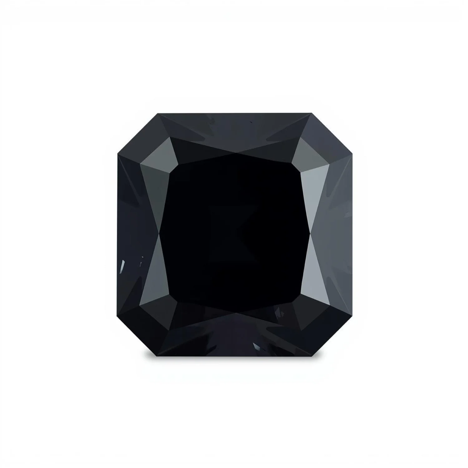 Black Spinel 10PC Tiny 3x3 MM Square Faceted Black Fiery Semi Precious Loose Gemstone - Image 2