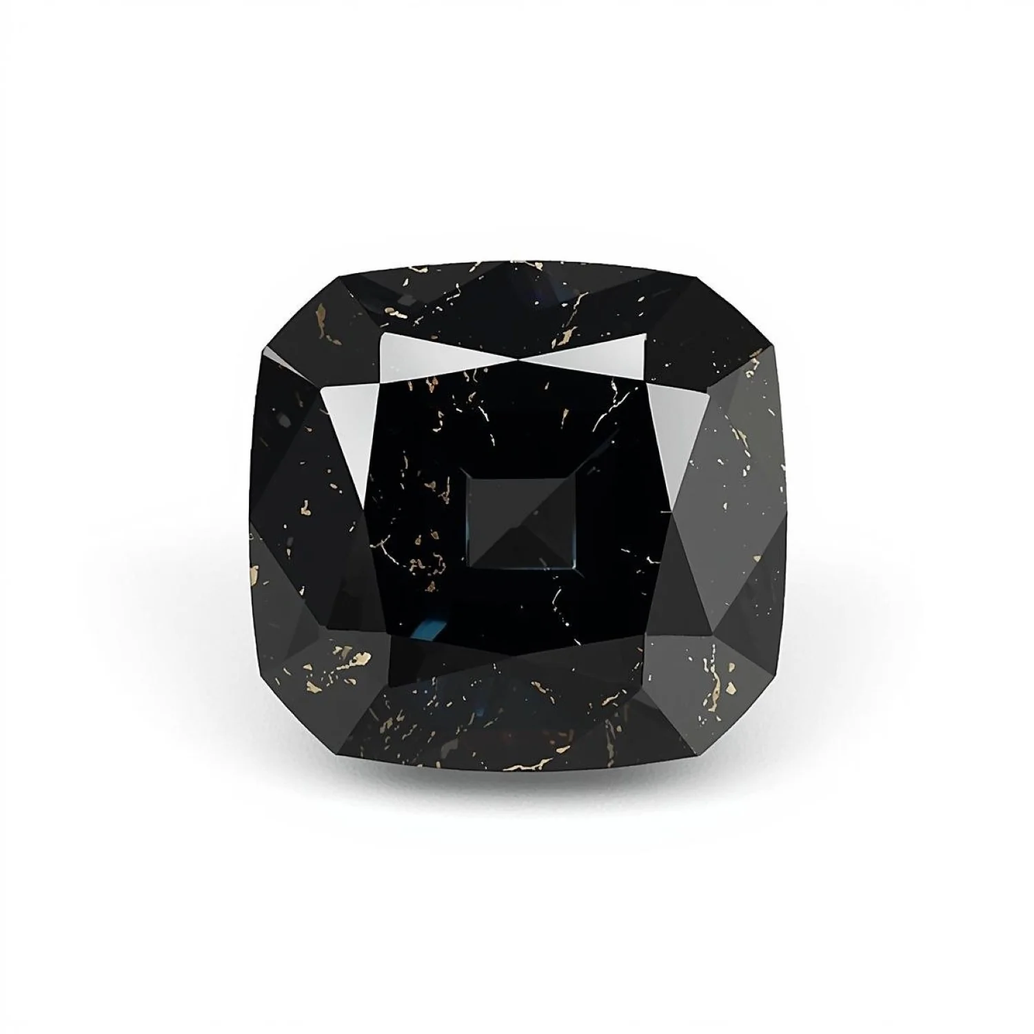 Black Spinel 10PC Tiny 4x4 MM Square Faceted Black Brilliant Semi Precious Loose Gemstones