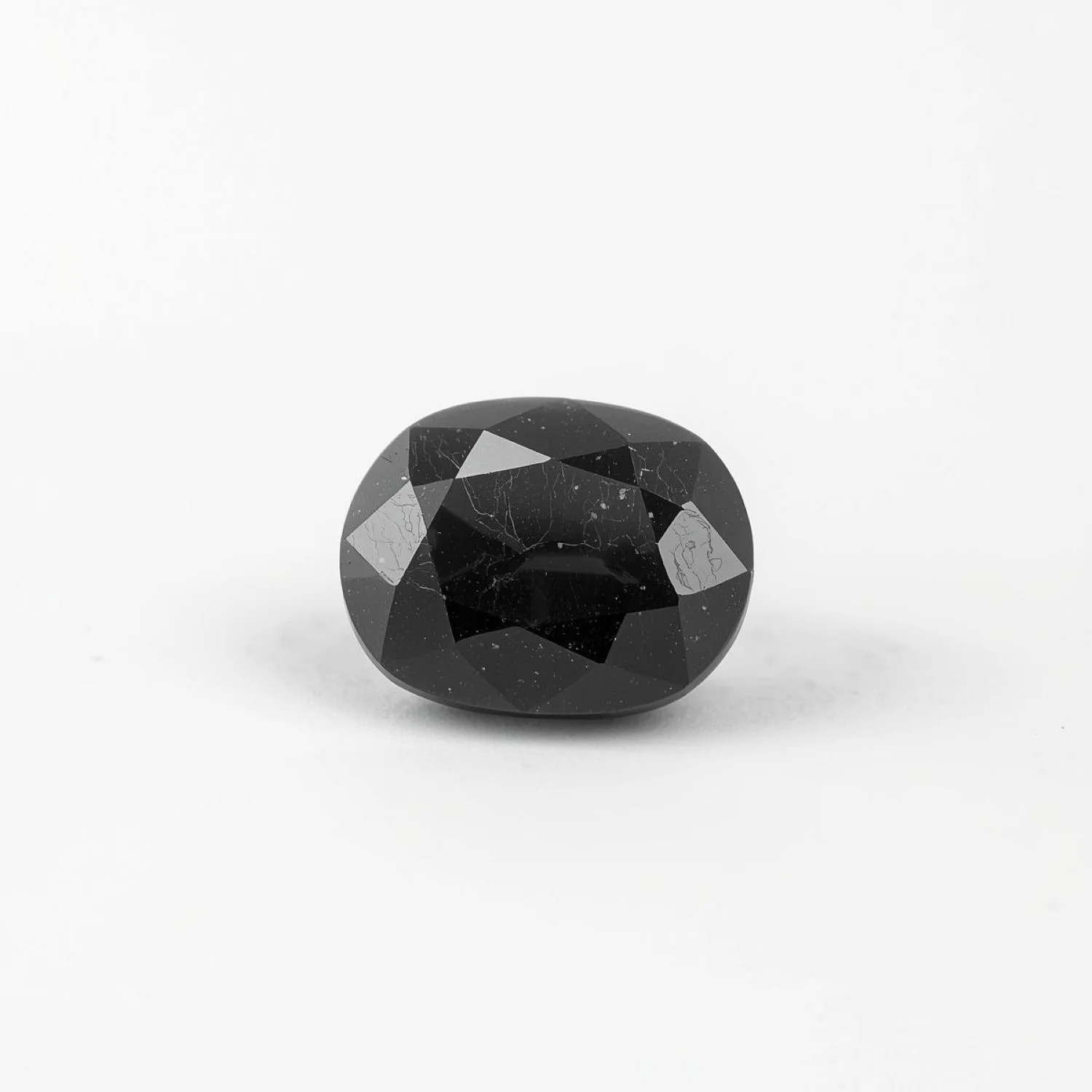 Black Spinel 1PC Chunky 13x18 MM Oval Faceted Black Splendid Semi Precious Gems - Image 2