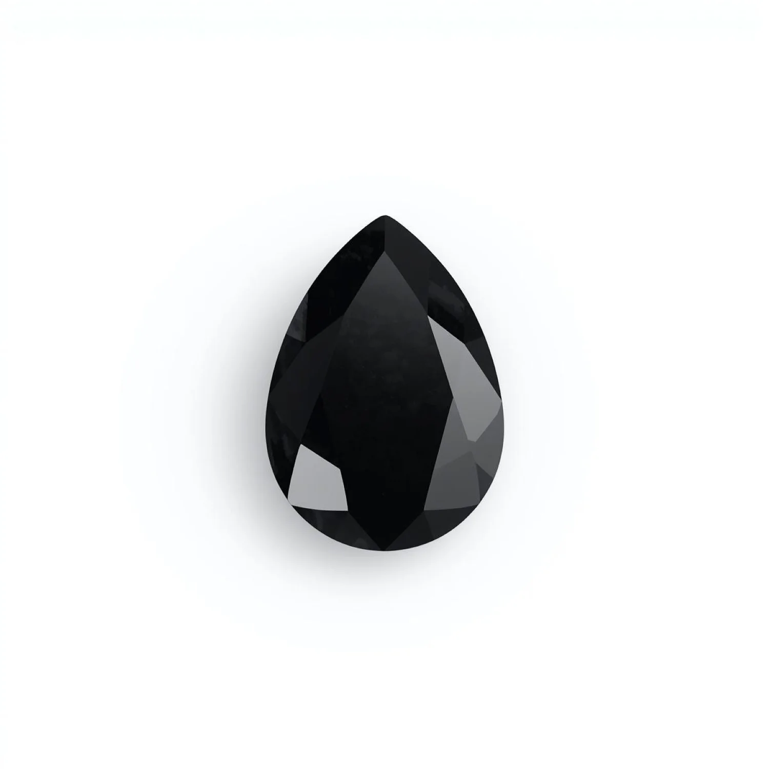 Black Spinel 1PC Chunky 13x18 MM Pear Faceted Black Fiery Semi Precious Loose Gemstone - Image 2