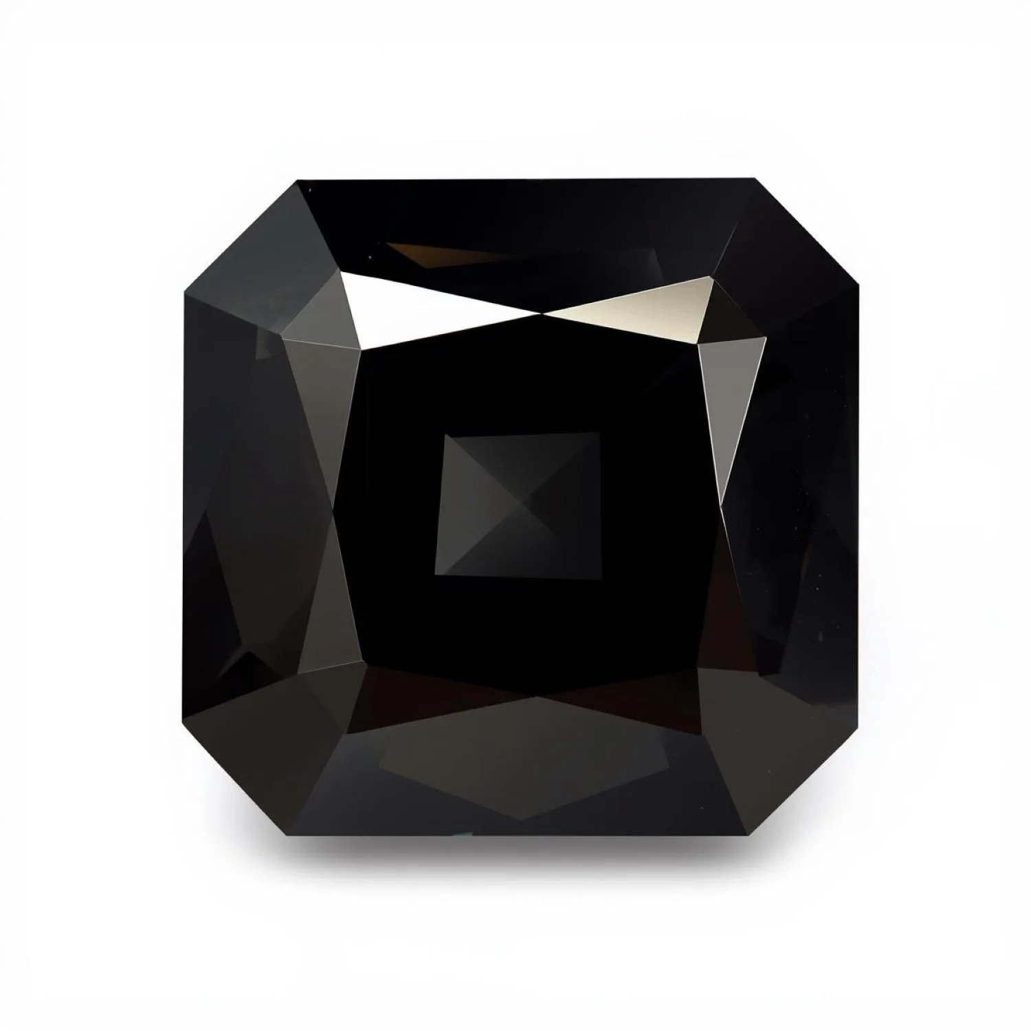 Black Spinel 1PC Chunky 14x14 MM Square Faceted Black Genuine Semi Precious Loose Gems - Image 2
