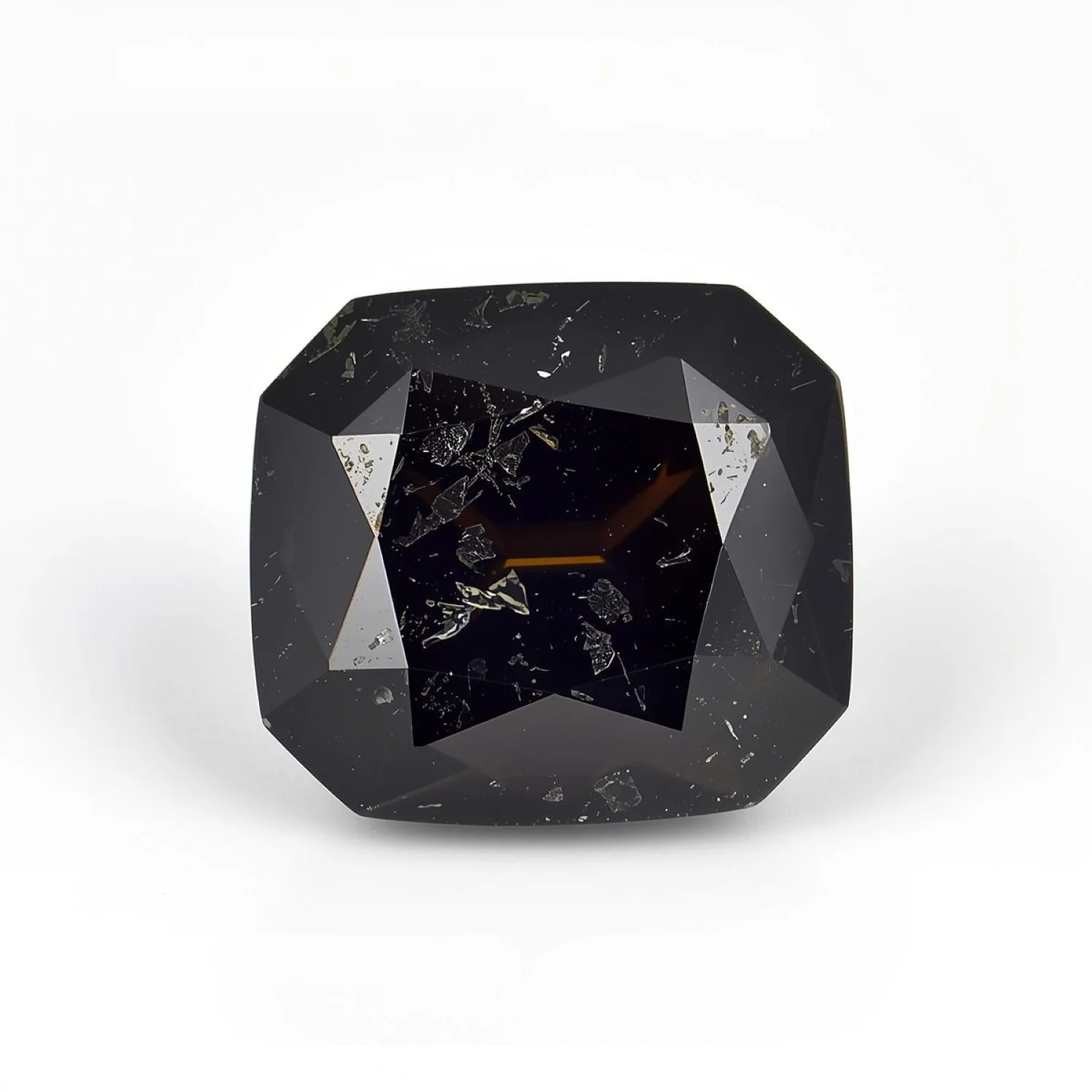 Black Spinel 1PC Large 10x10 MM Cushion Faceted Black Shine Semi Precious Loose Gems - Image 2