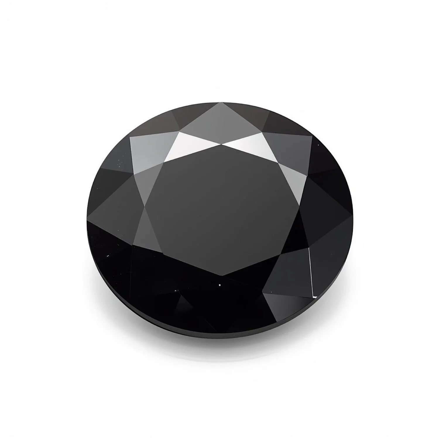 Black Spinel 1PC Large 10x10 MM Round Faceted Black Shine Semi Precious Loose Gems