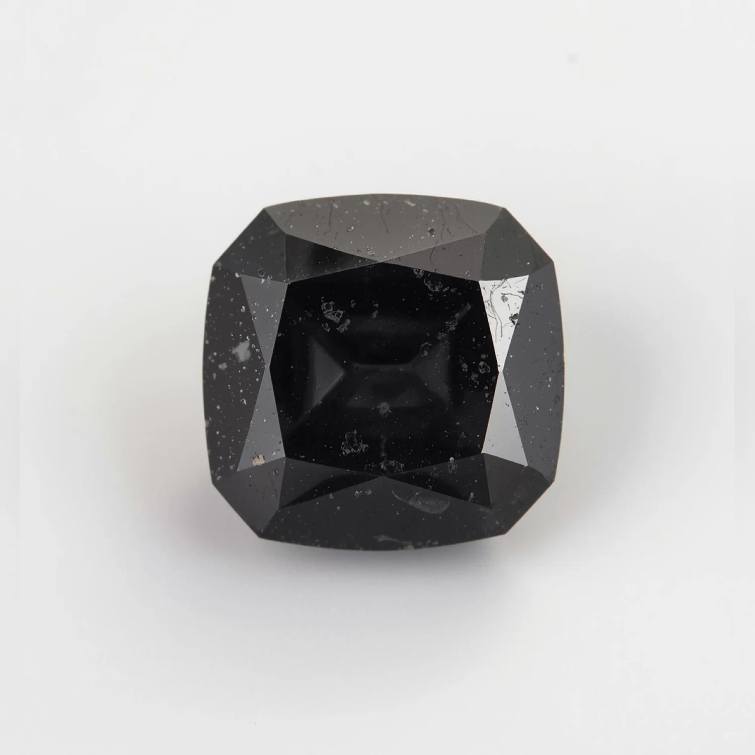 Black Spinel 1PC Large 12x12 MM Square Faceted Black High-Quality Semi Precious Loose Gemstones - Image 2