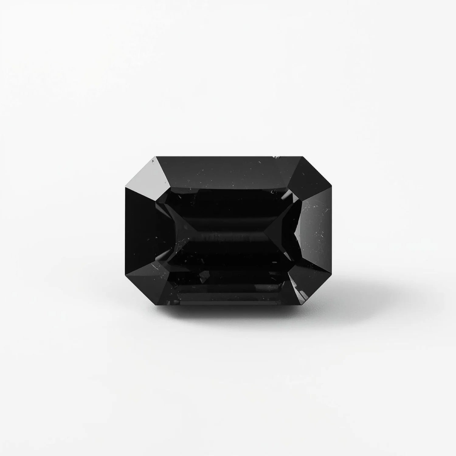 Black Spinel 1PC Medium 8x10 MM Emerald Faceted Black Splendid Semi Precious Loose Gemstone - Image 2