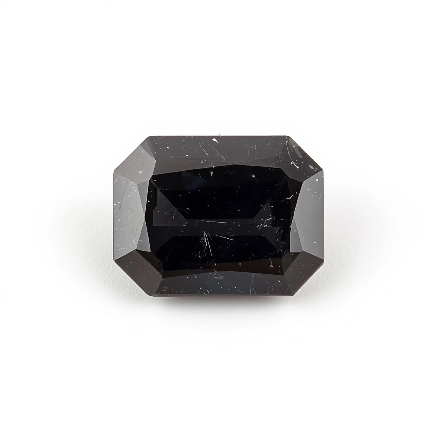 Black Spinel 1PC Tiny 4x6 MM Emerald Faceted Black Superior Semi Precious Gems - Image 2