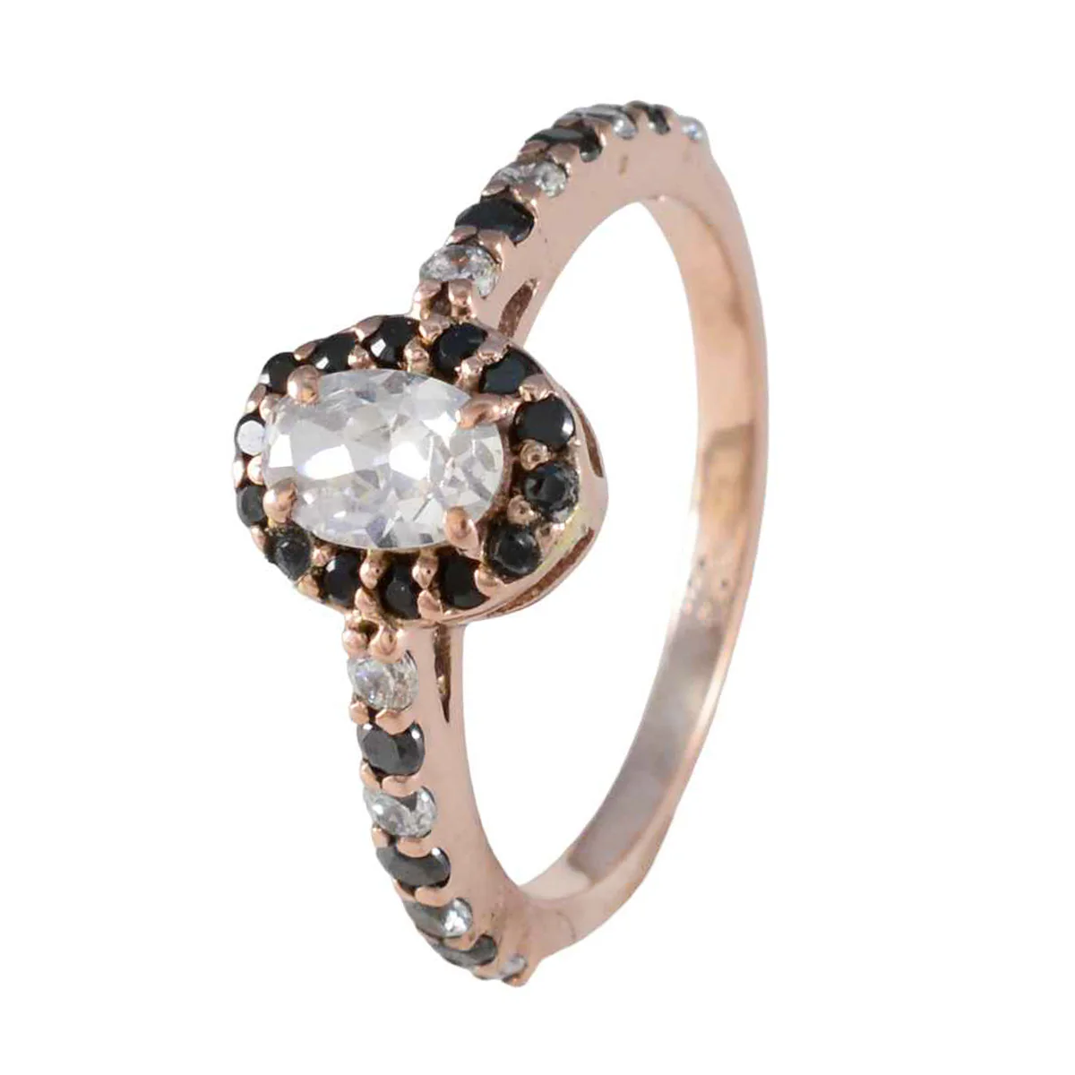 Blue Sapphire CZ Halo Indian 92.5 Silver Blue Gemstones Minimalist valentine Ring Jewelry - Image 2