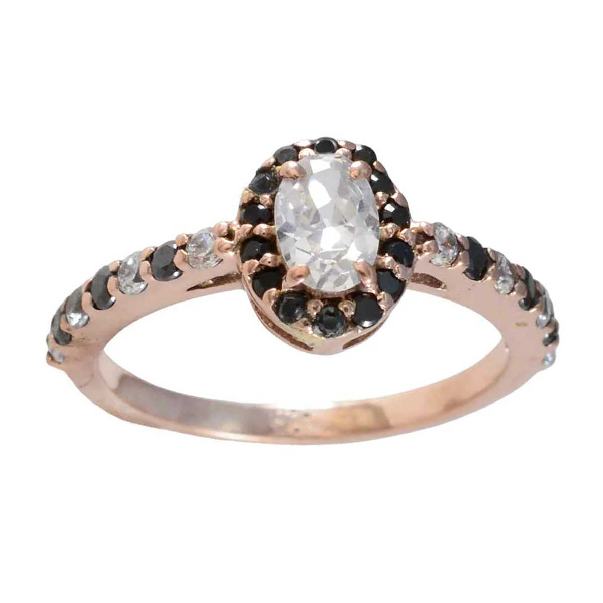 Blue Sapphire CZ Halo Indian 92.5 Silver Blue Gemstones Minimalist valentine Ring Jewelry - Image 3