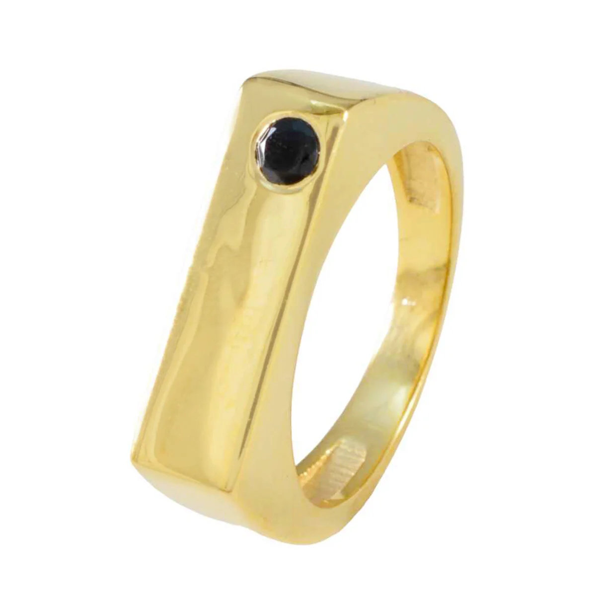 Blue Sapphire CZ Solitaire Latin American 925 Sterling Silver Blue Gemstone Slim Feminine Ring Jewelry - Image 2