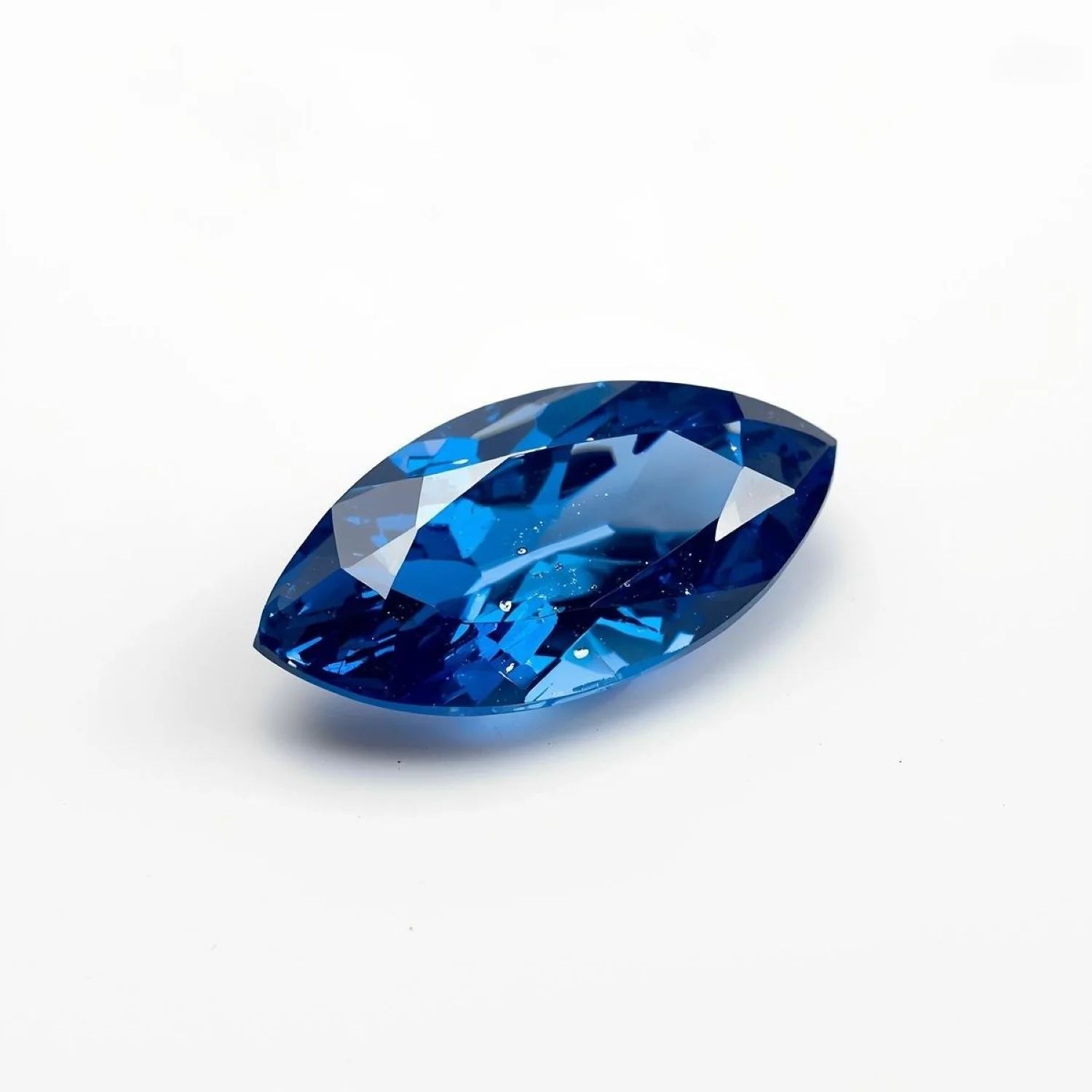 Blue Sapphire (GF) 10PC Tiny 2x4 MM Marquise Faceted Blue Brilliant Precious Loose Gems - Image 2