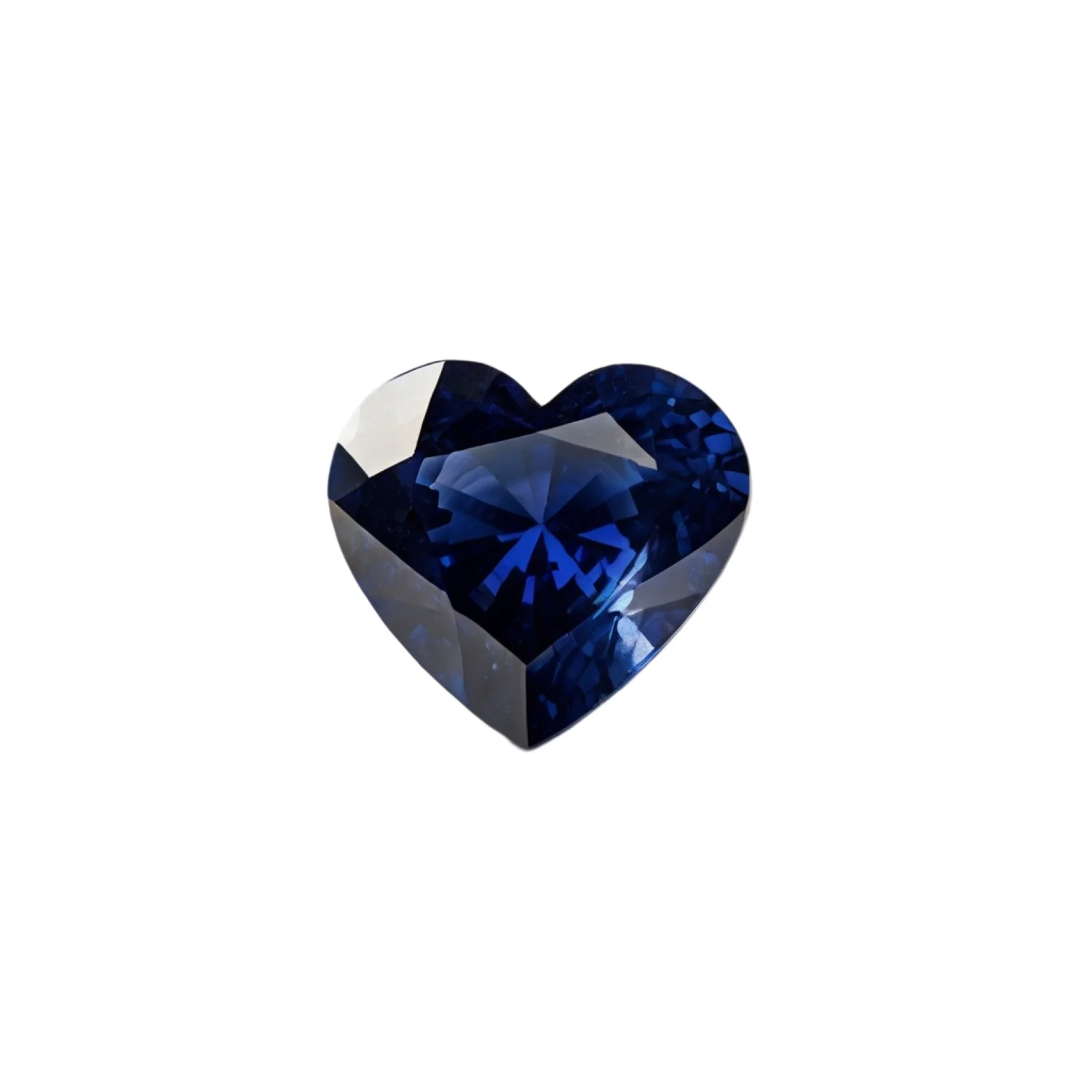 Blue Sapphire (GF) 10PC Tiny 4x4 MM Heart Faceted Blue Brilliant Precious Loose Gemstones