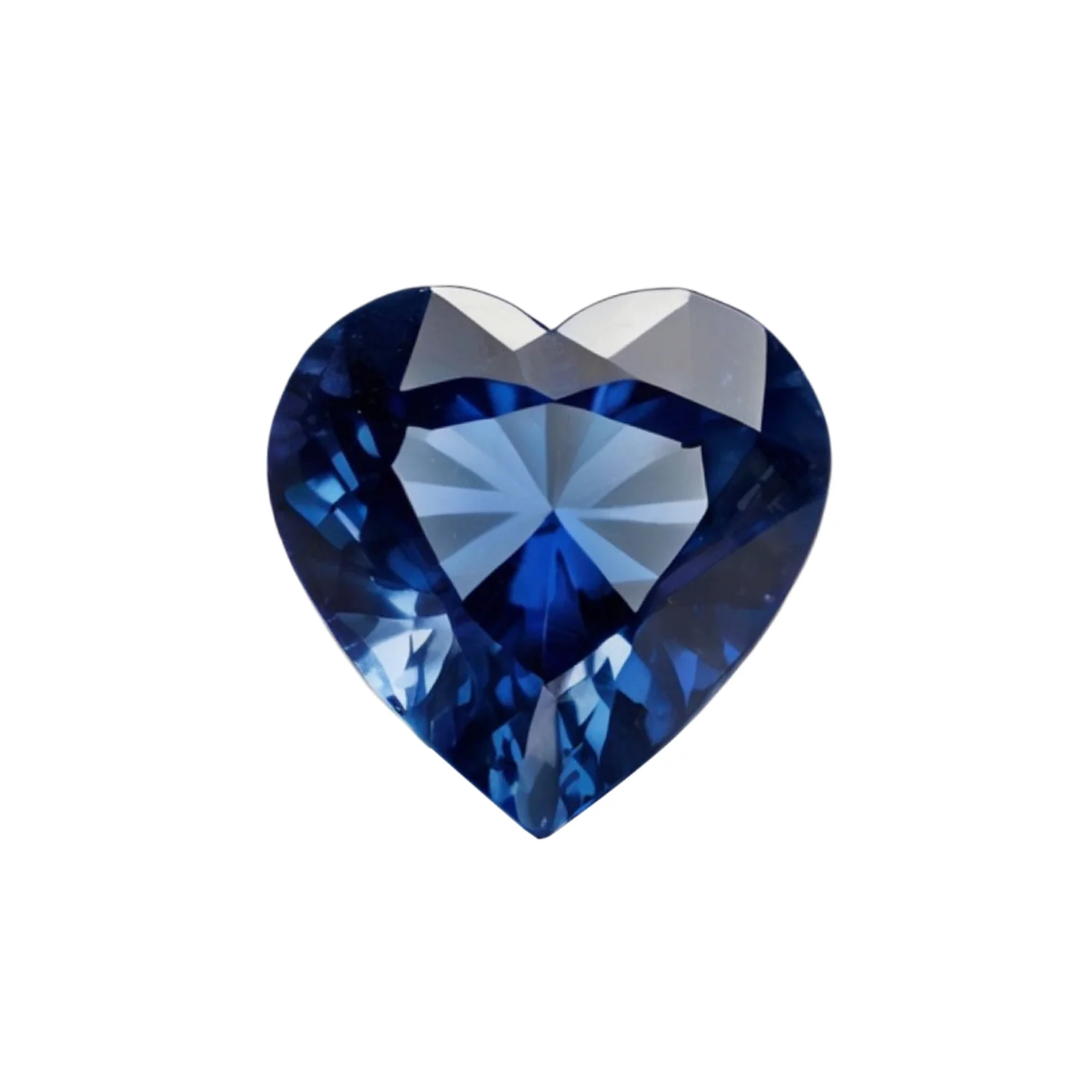 Blue Sapphire (GF) 10PC Tiny 5x5 MM Heart Faceted Blue Sparkling Precious Gems